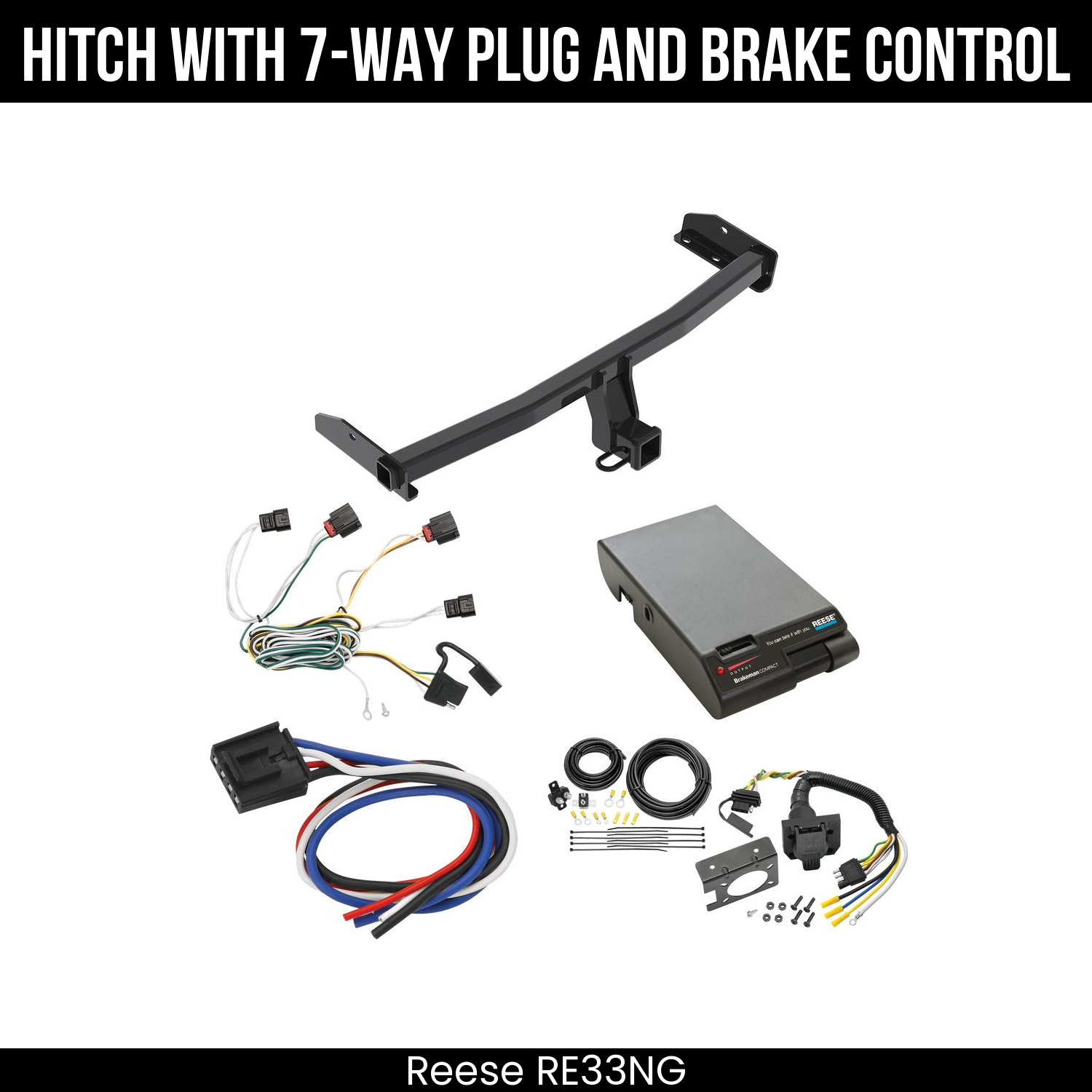 Trailer Hitch , 7-Way , Reese Brakeman Brake Control
