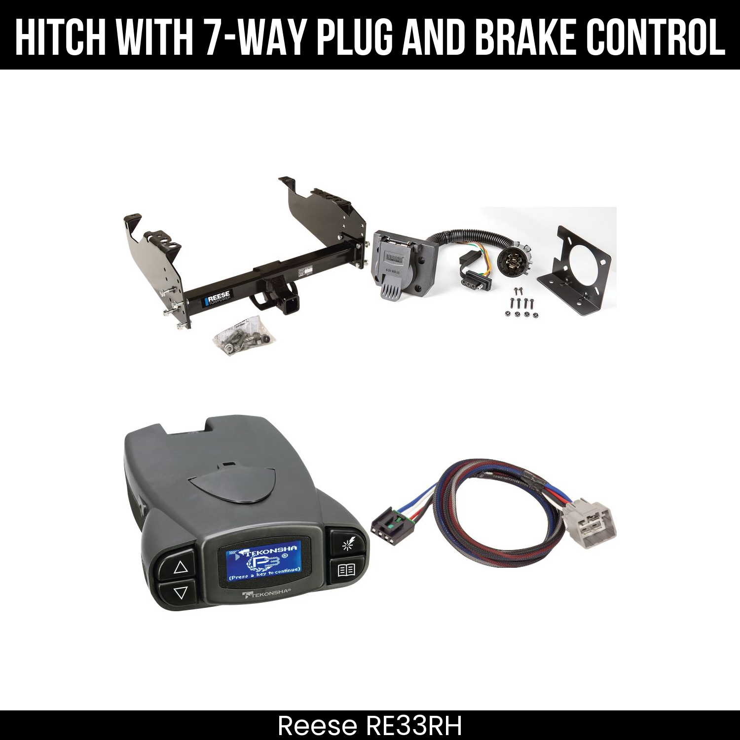 Trailer Hitch , 7-Way , Tekonsha Prodigy P3 Brake Control