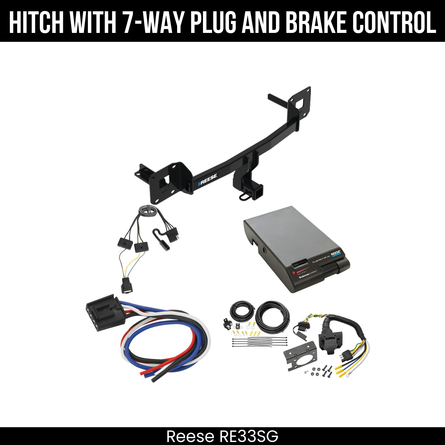 Trailer Hitch , 7-Way , Reese Brakeman Brake Control