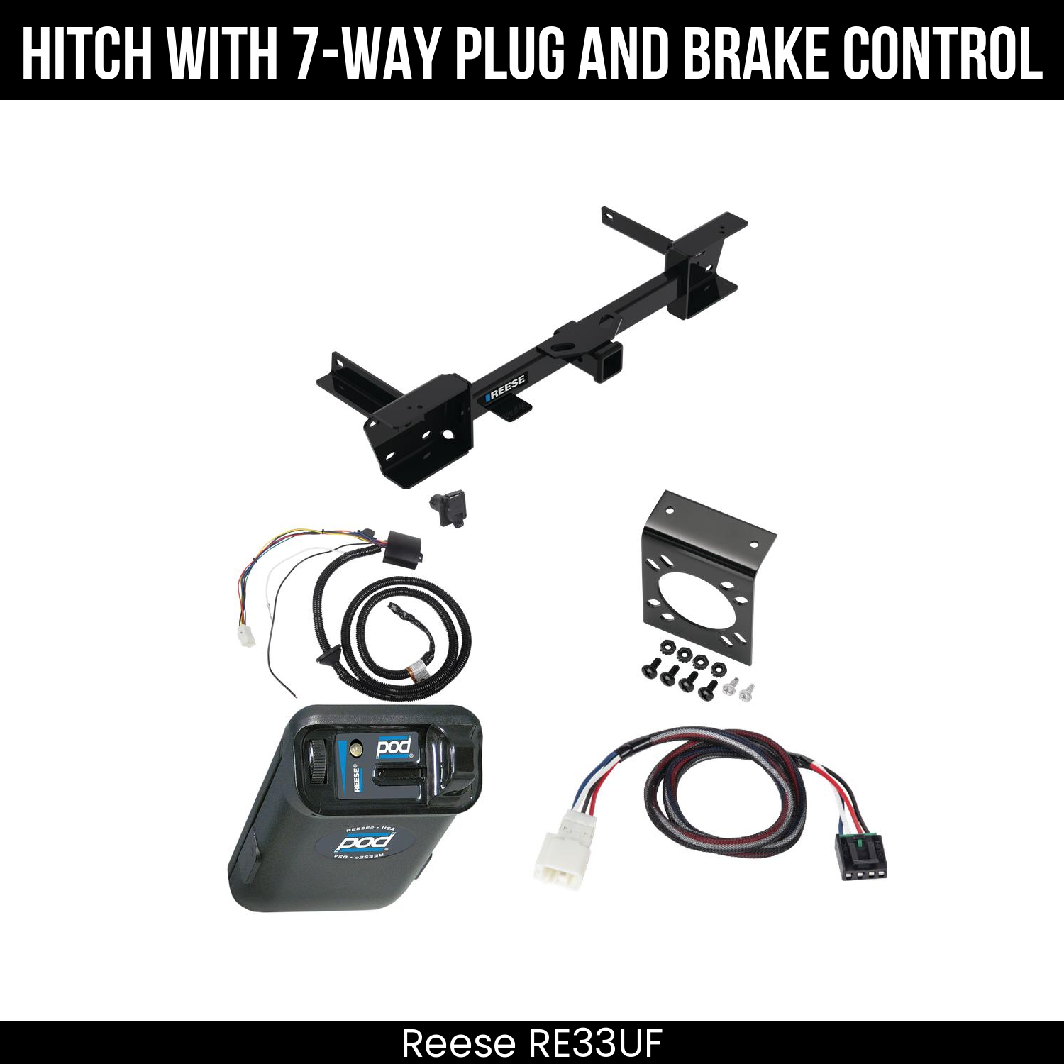 Trailer Hitch , 7-Way , Reese POD Brake Control