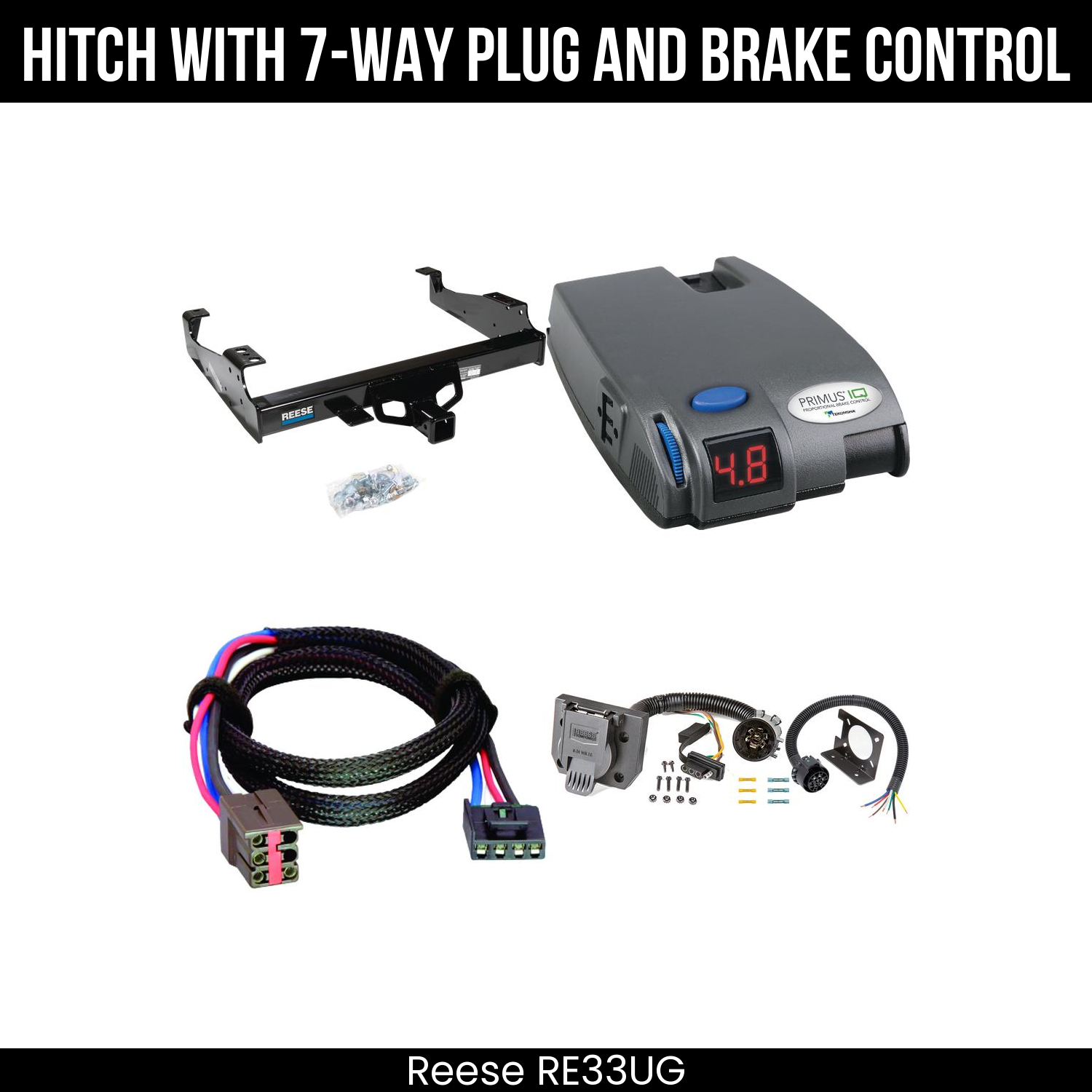 Trailer Hitch , 7-Way , Tekonsha Primus IQ Brake Control