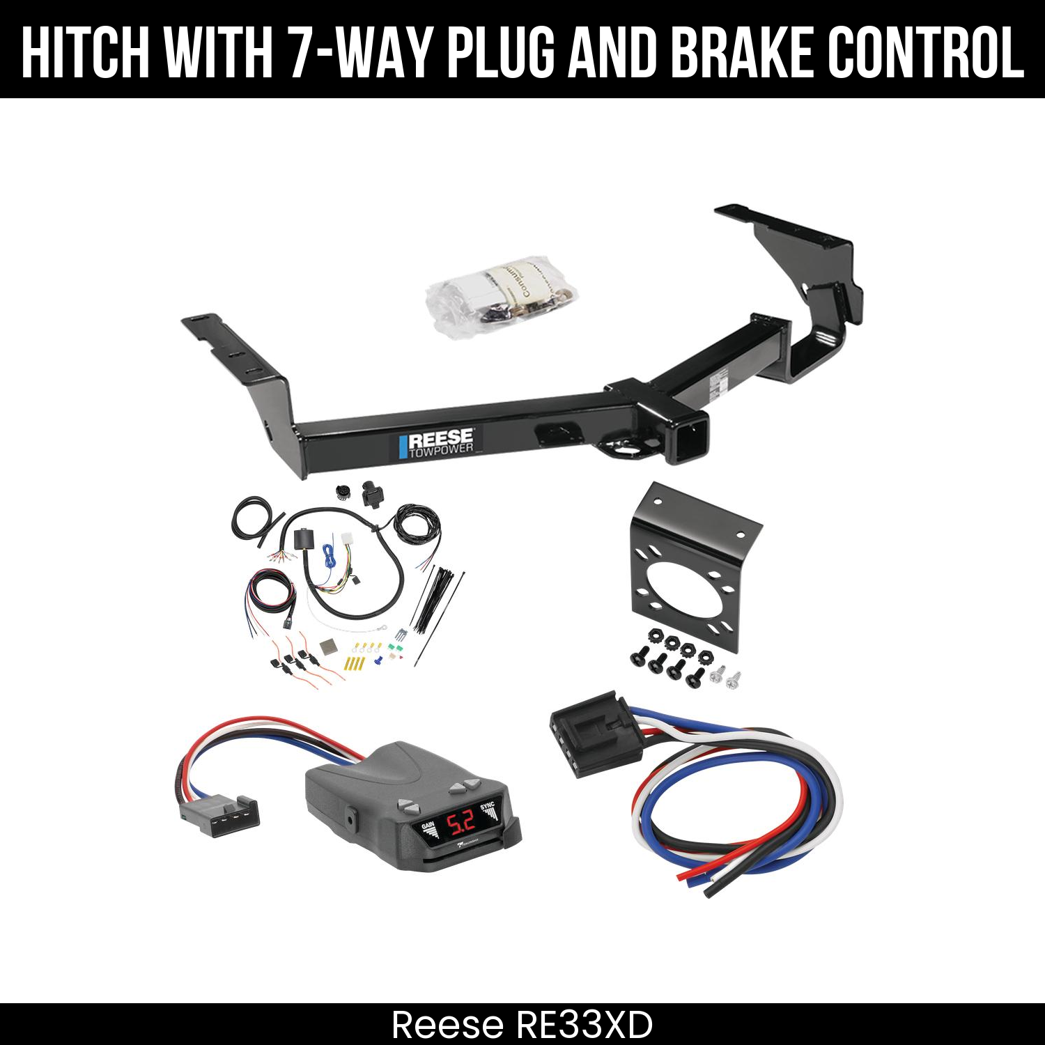 Trailer Hitch , 7-Way , Tekonsha Brakeman IV Brake Control