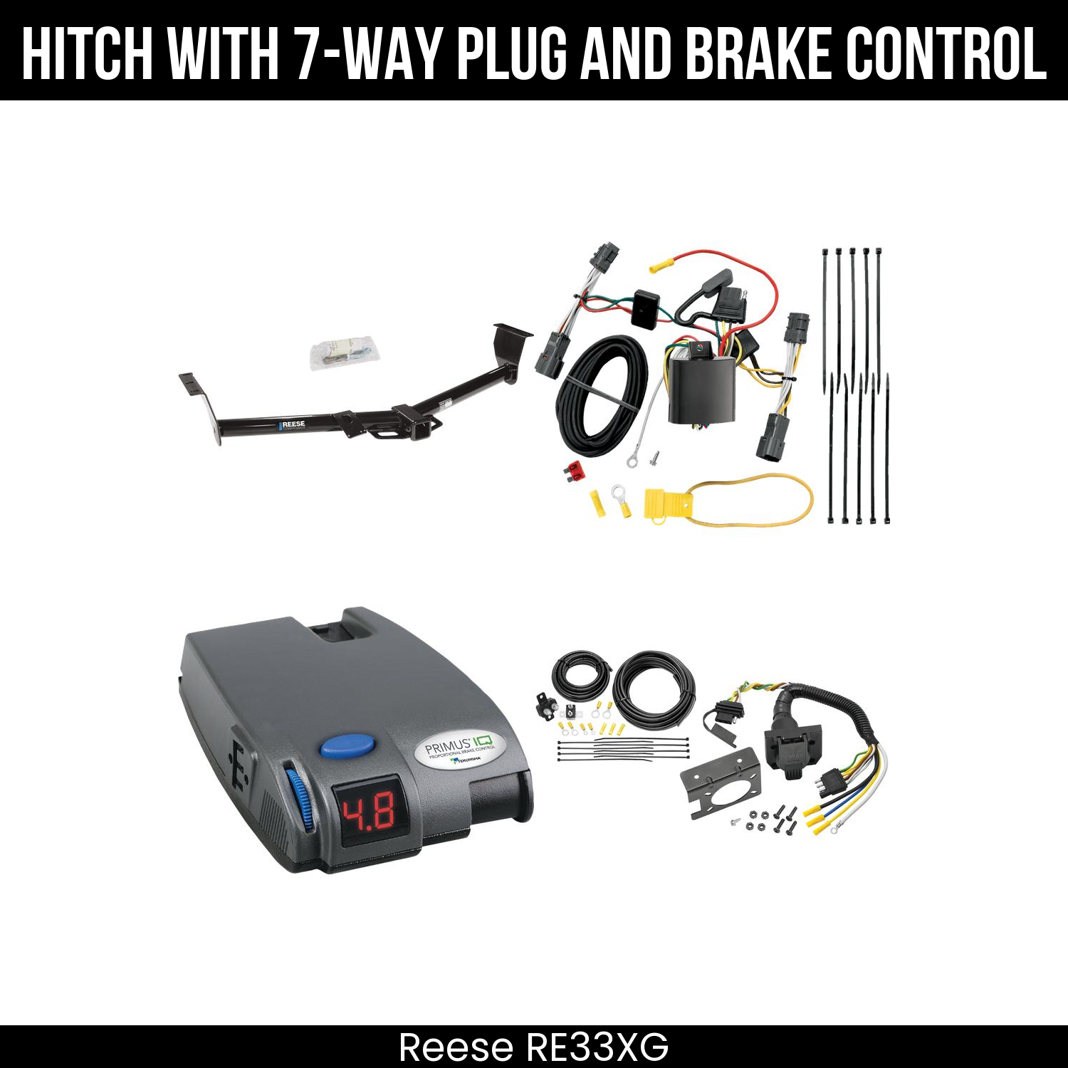 Trailer Hitch , 7-Way , Tekonsha Primus IQ Brake Control