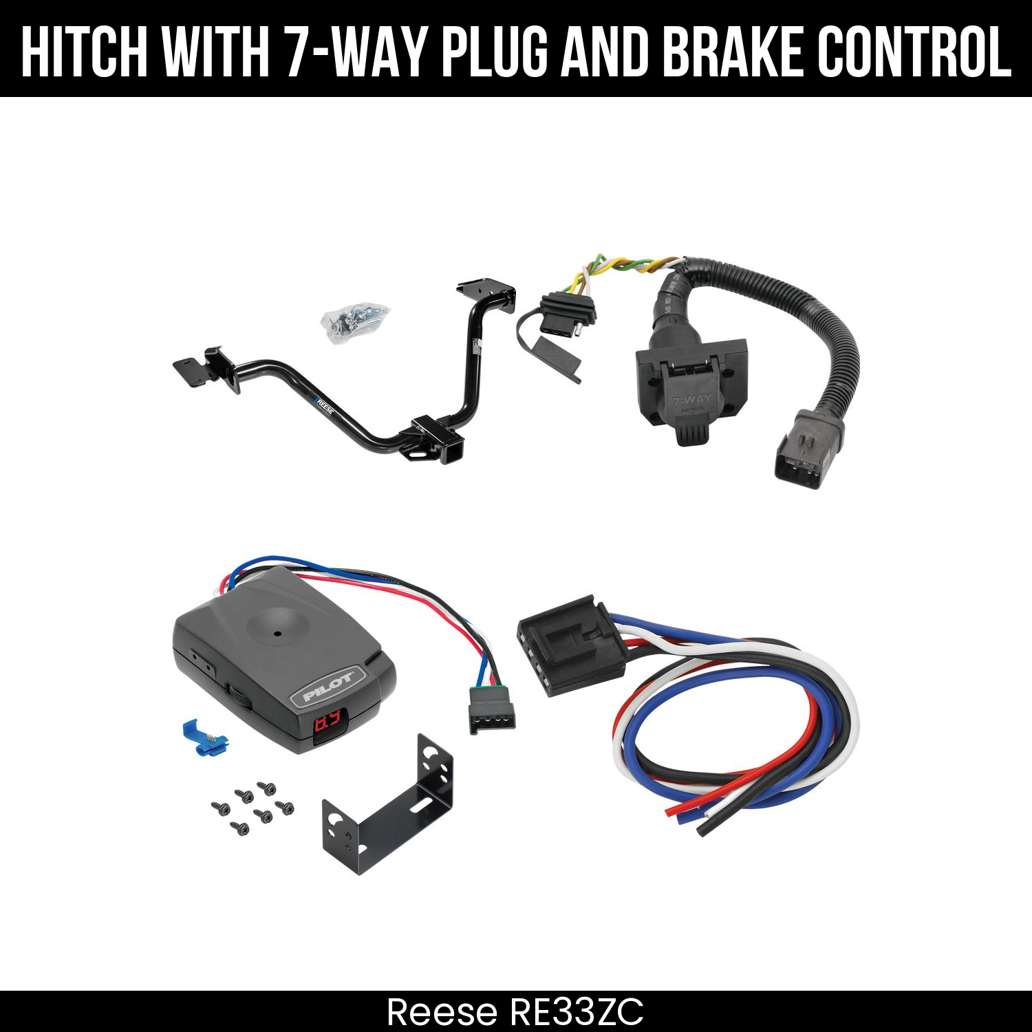 Trailer Hitch , 7-Way , Pro Series Pilot Brake Control