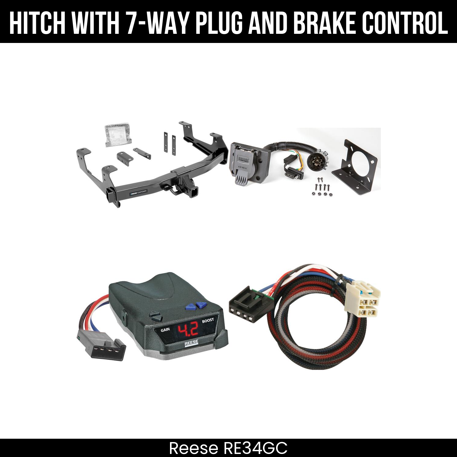 Trailer Hitch , 7-Way , Reese Brake EVN Control