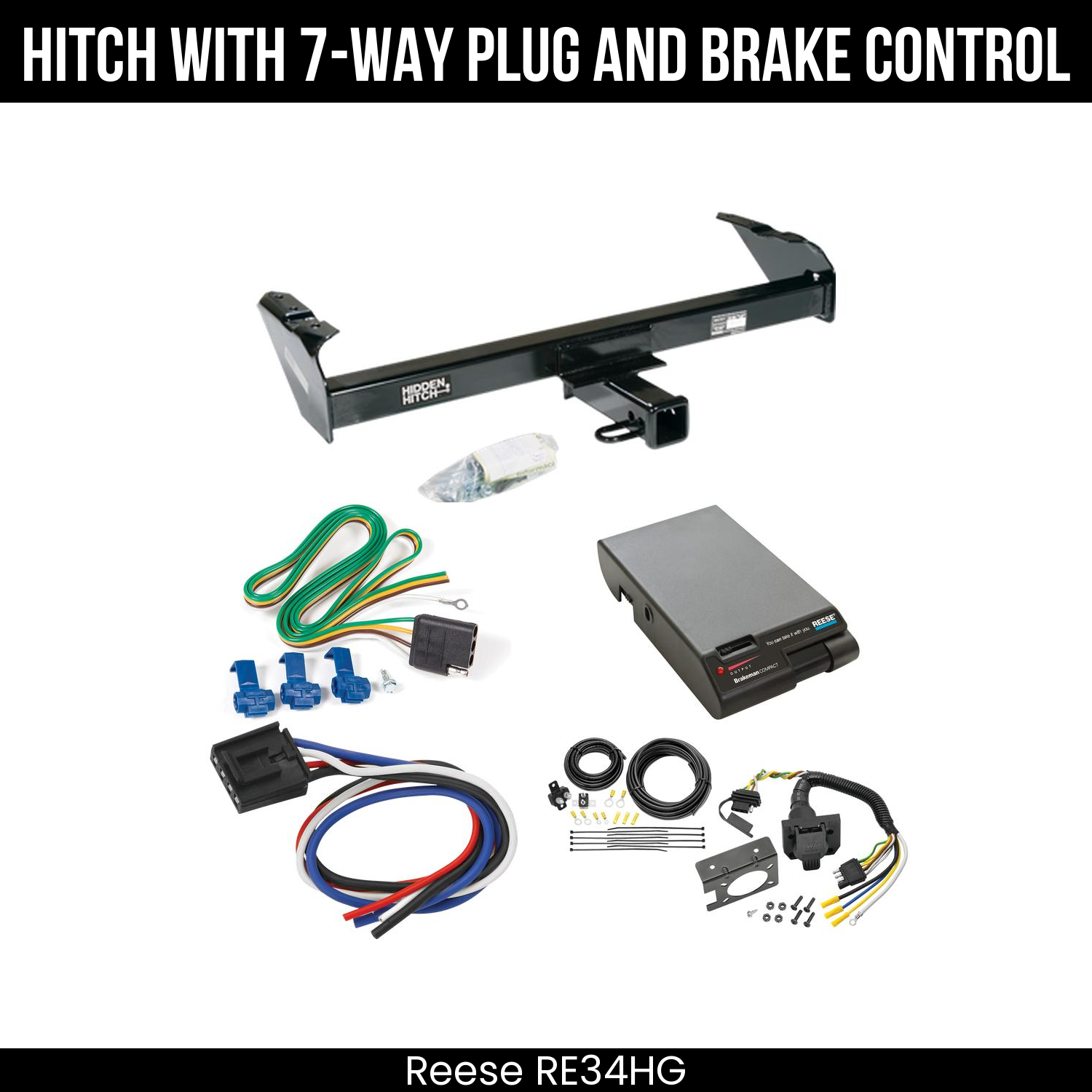 Trailer Hitch , 7-Way , Reese Brakeman Brake Control