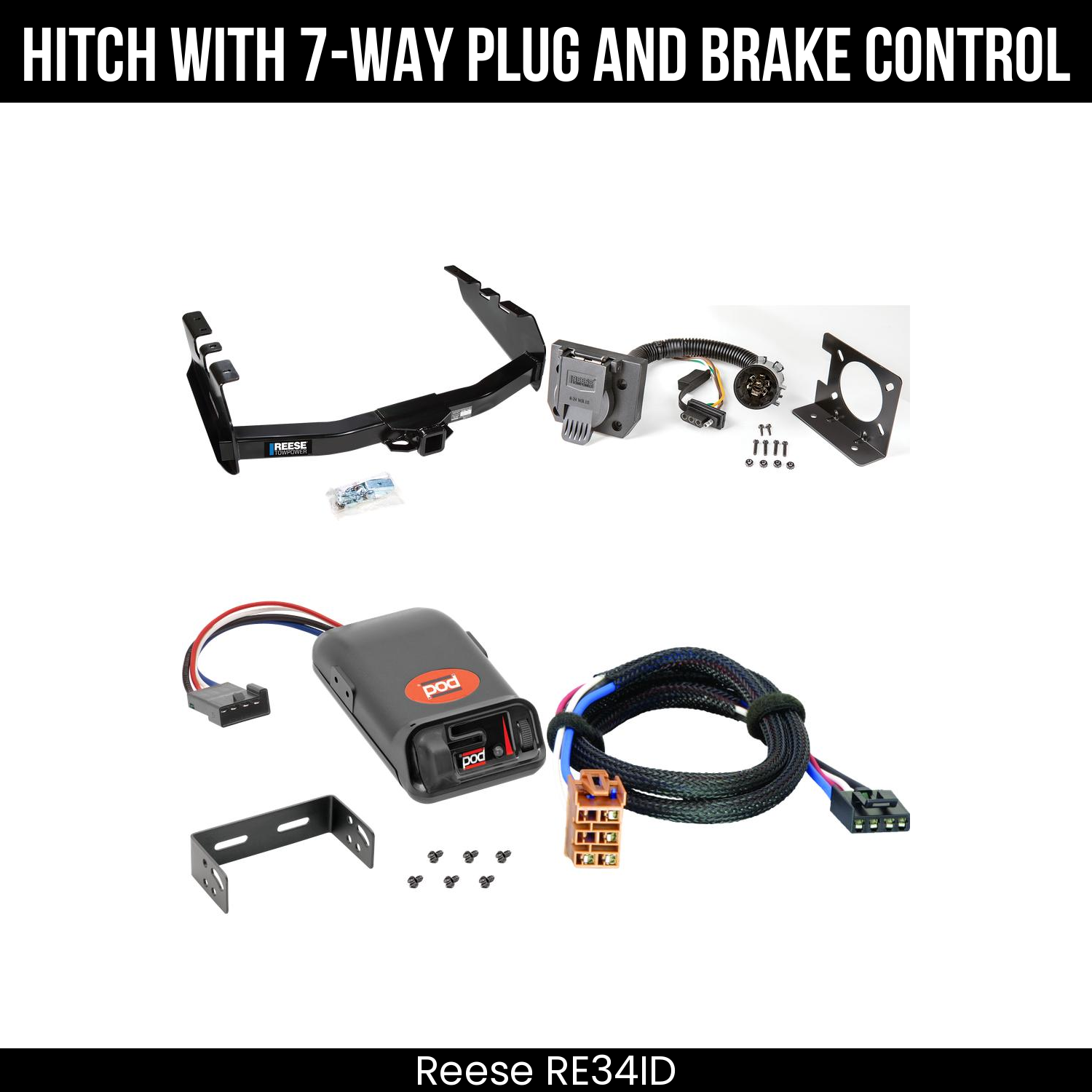 Trailer Hitch , 7-Way , Pro Series POD Brake Control