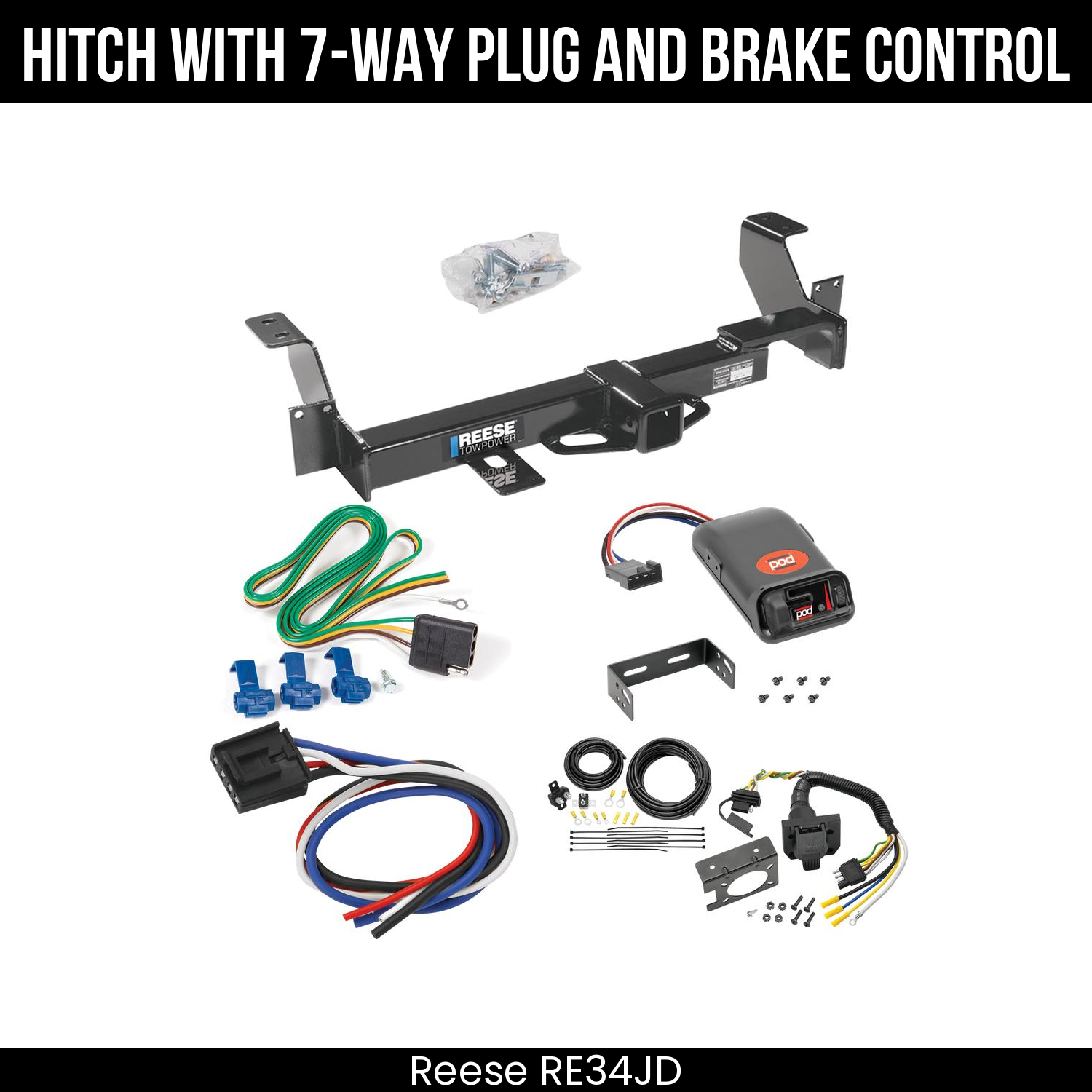 Trailer Hitch , 7-Way , Pro Series POD Brake Control