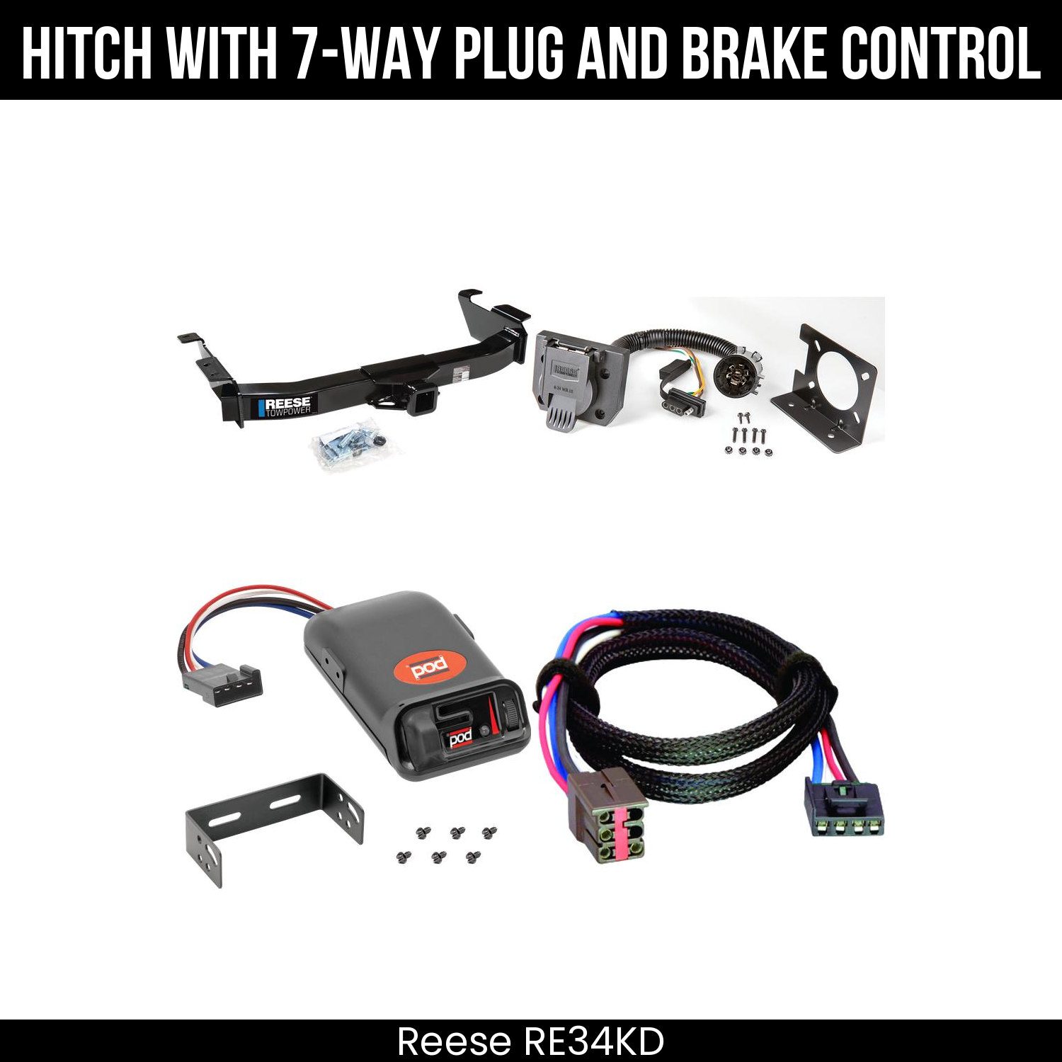 Trailer Hitch , 7-Way , Pro Series POD Brake Control