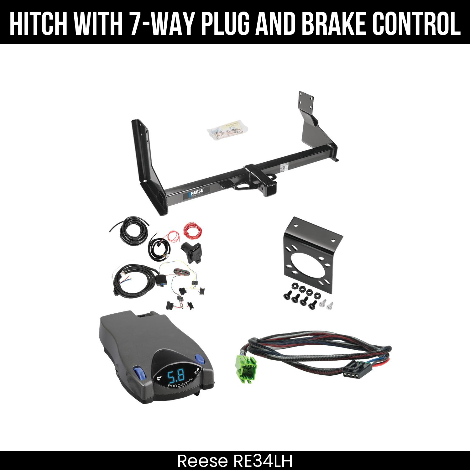 Trailer Hitch , 7-Way , Tekonsha Prodigy P2 Brake Control
