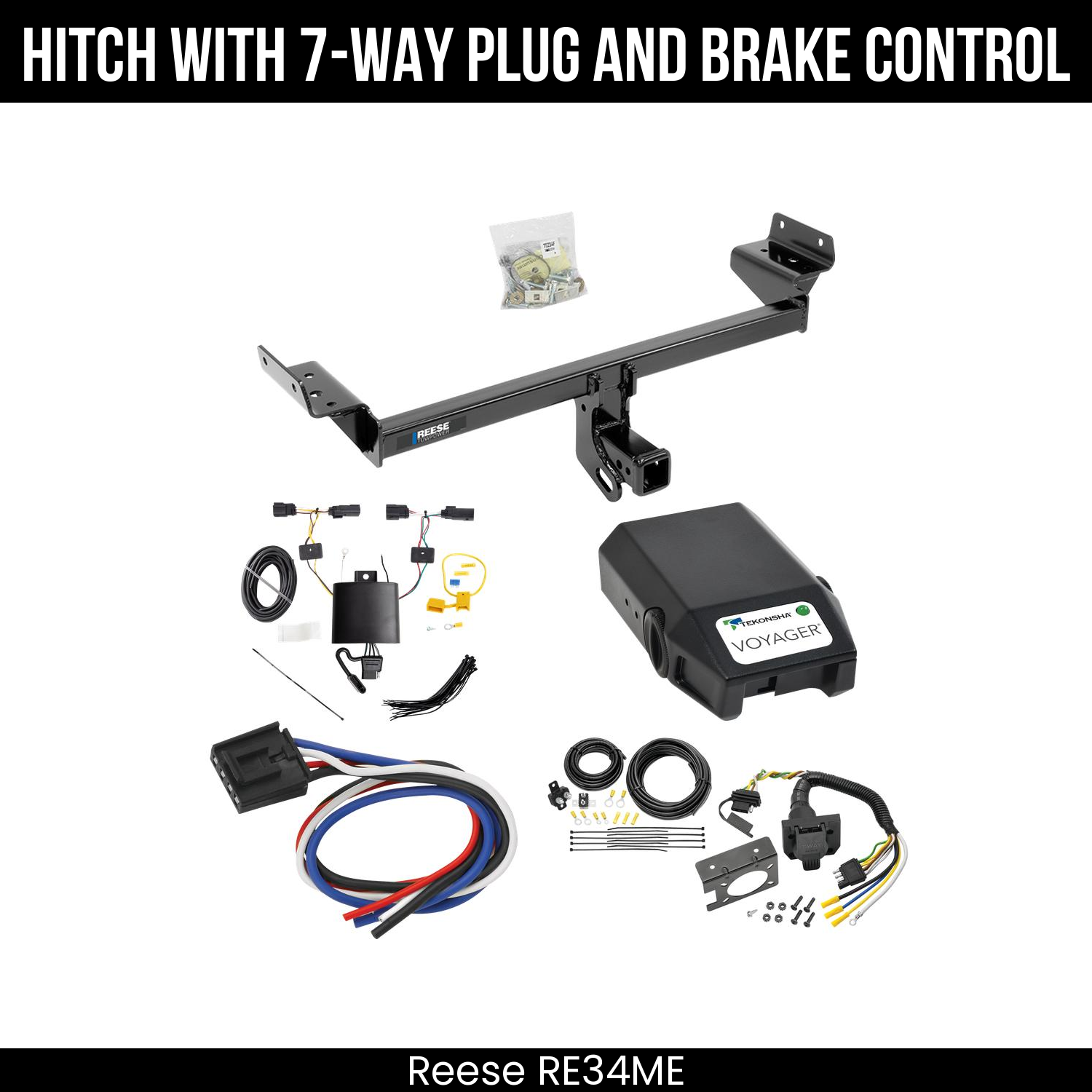 Trailer Hitch , 7-Way , Tekonsha Voyager Brake Control