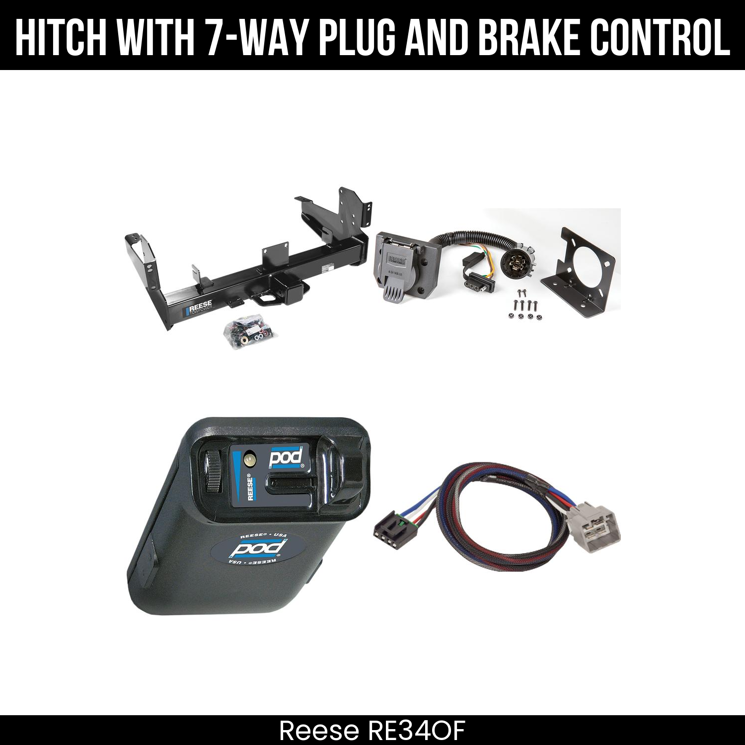 Trailer Hitch , 7-Way , Reese POD Brake Control