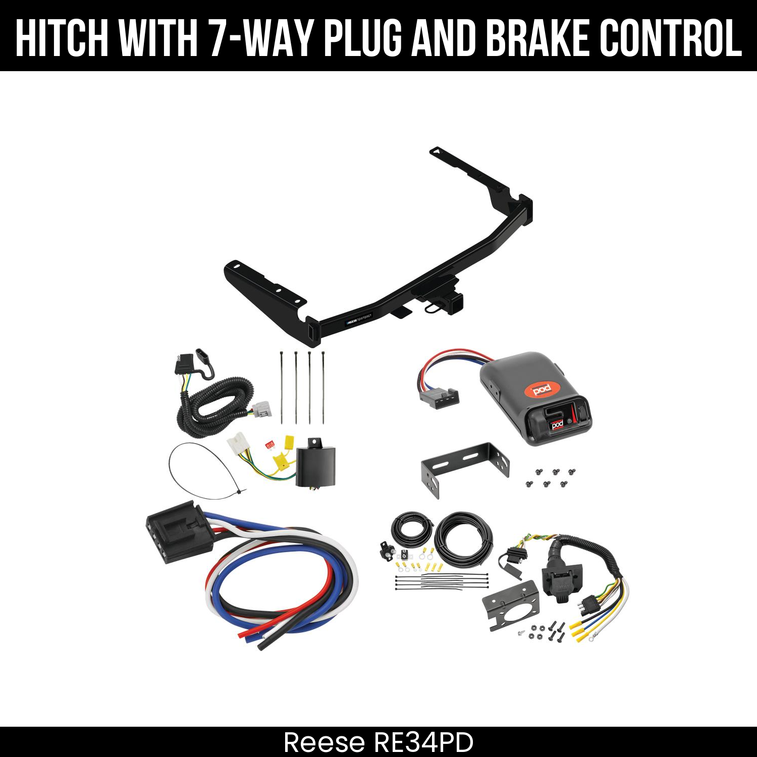 Trailer Hitch , 7-Way , Pro Series POD Brake Control