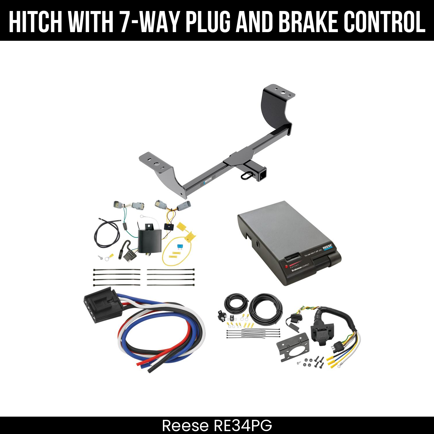 Trailer Hitch , 7-Way , Reese Brakeman Brake Control