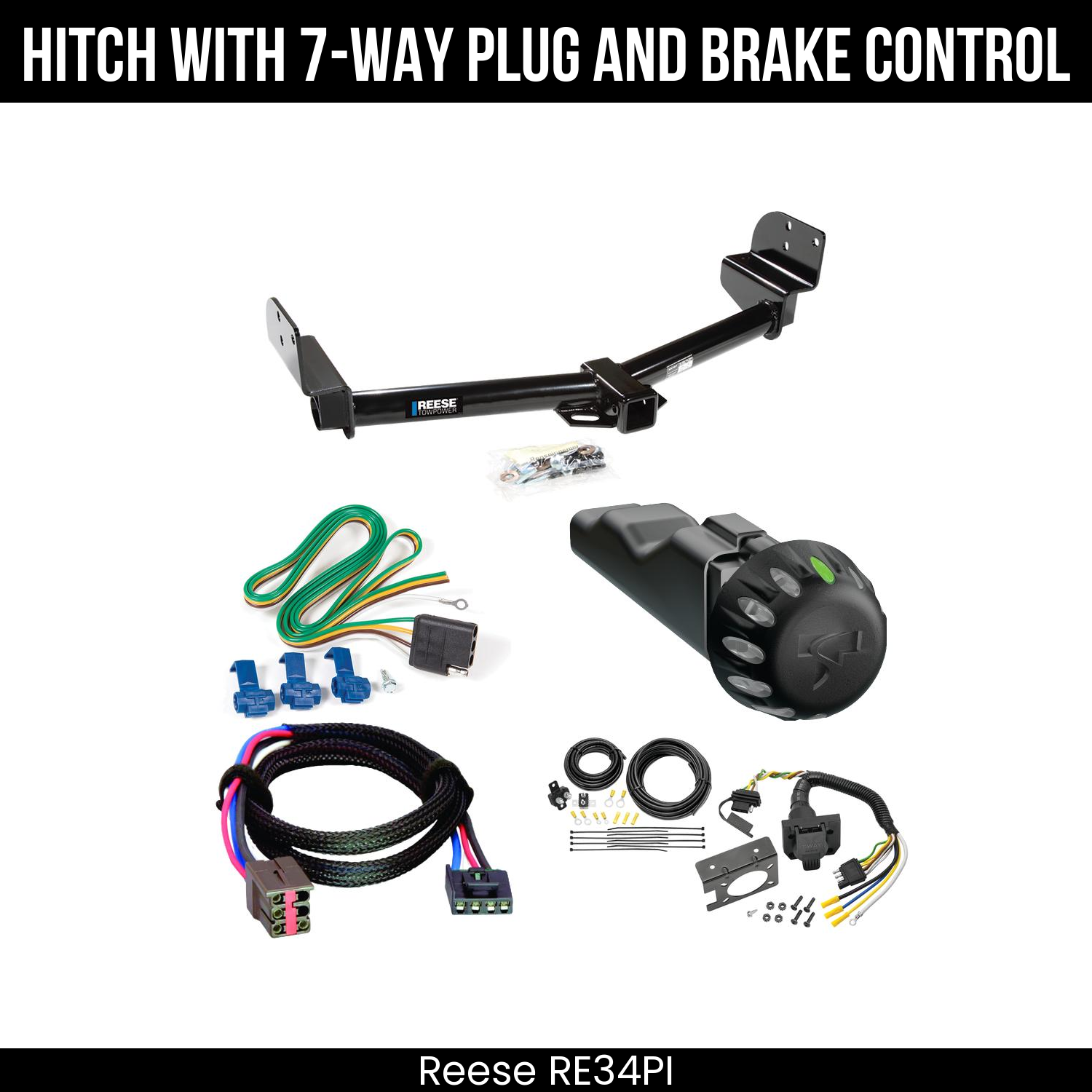 Trailer Hitch , 7-Way , Tekonsha Voyager iD Smart Brake Control