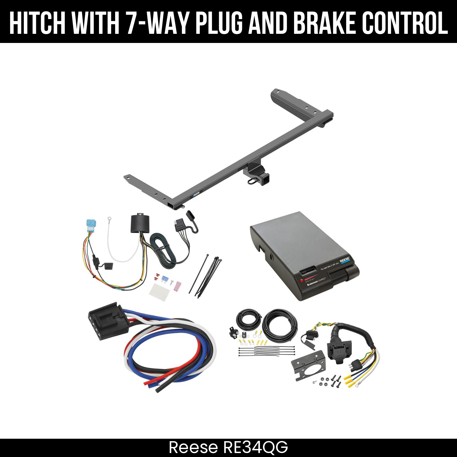 Trailer Hitch , 7-Way , Reese Brakeman Brake Control