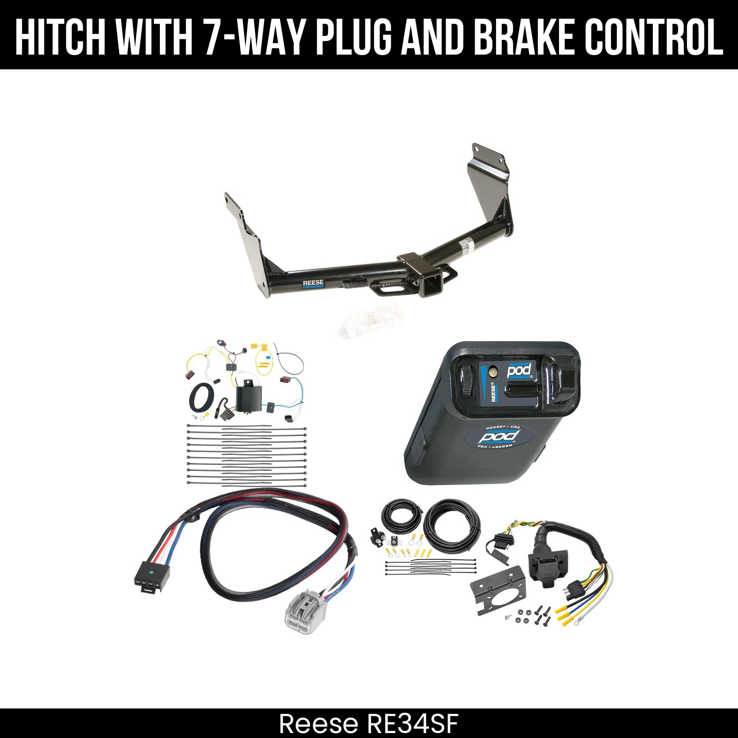 Trailer Hitch , 7-Way , Reese POD Brake Control