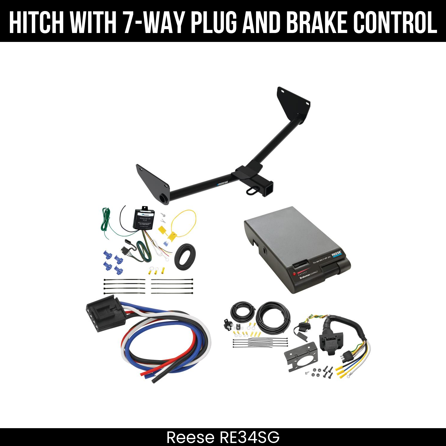 Trailer Hitch , 7-Way , Reese Brakeman Brake Control
