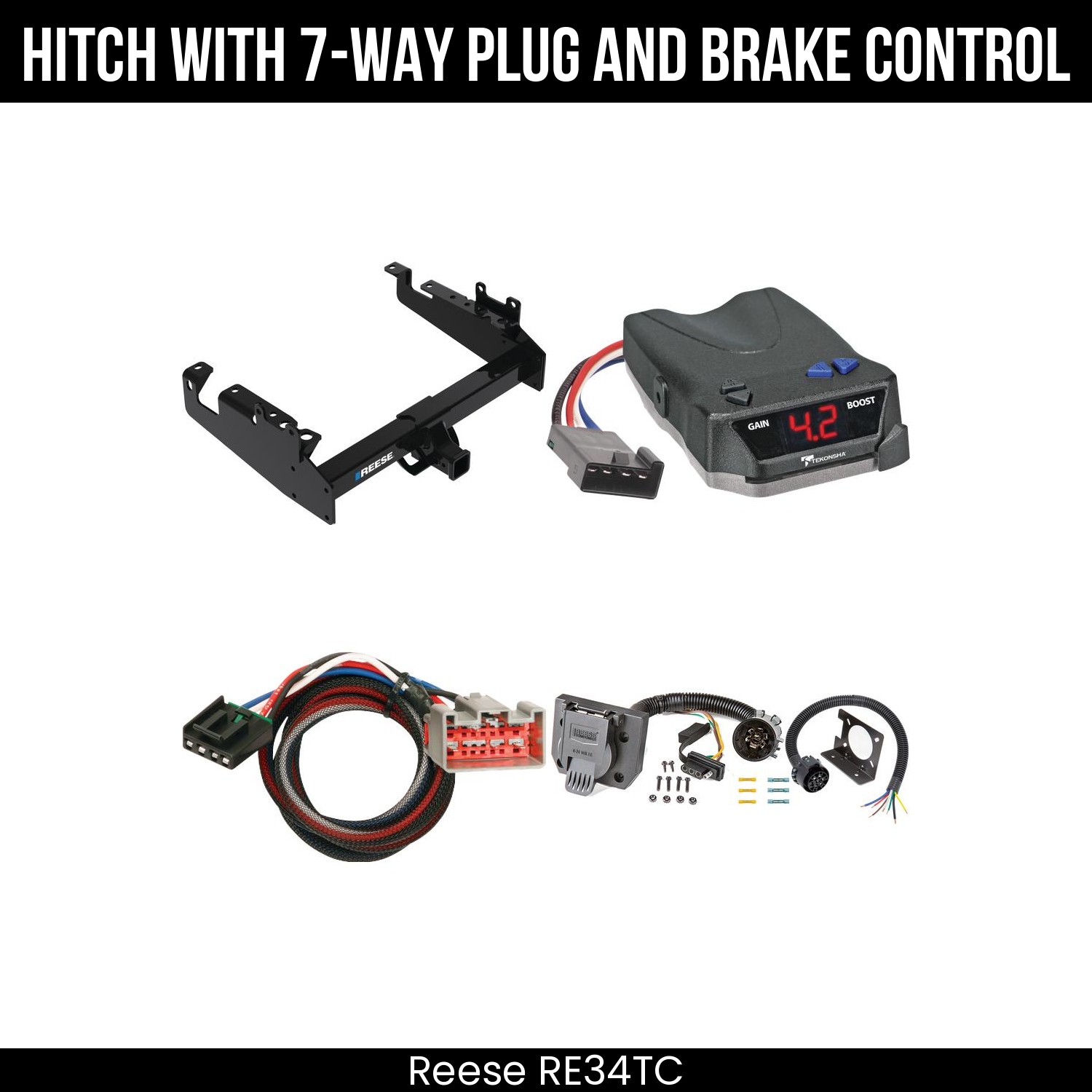 Trailer Hitch , 7-Way , Tekonsha Brake EVN Control