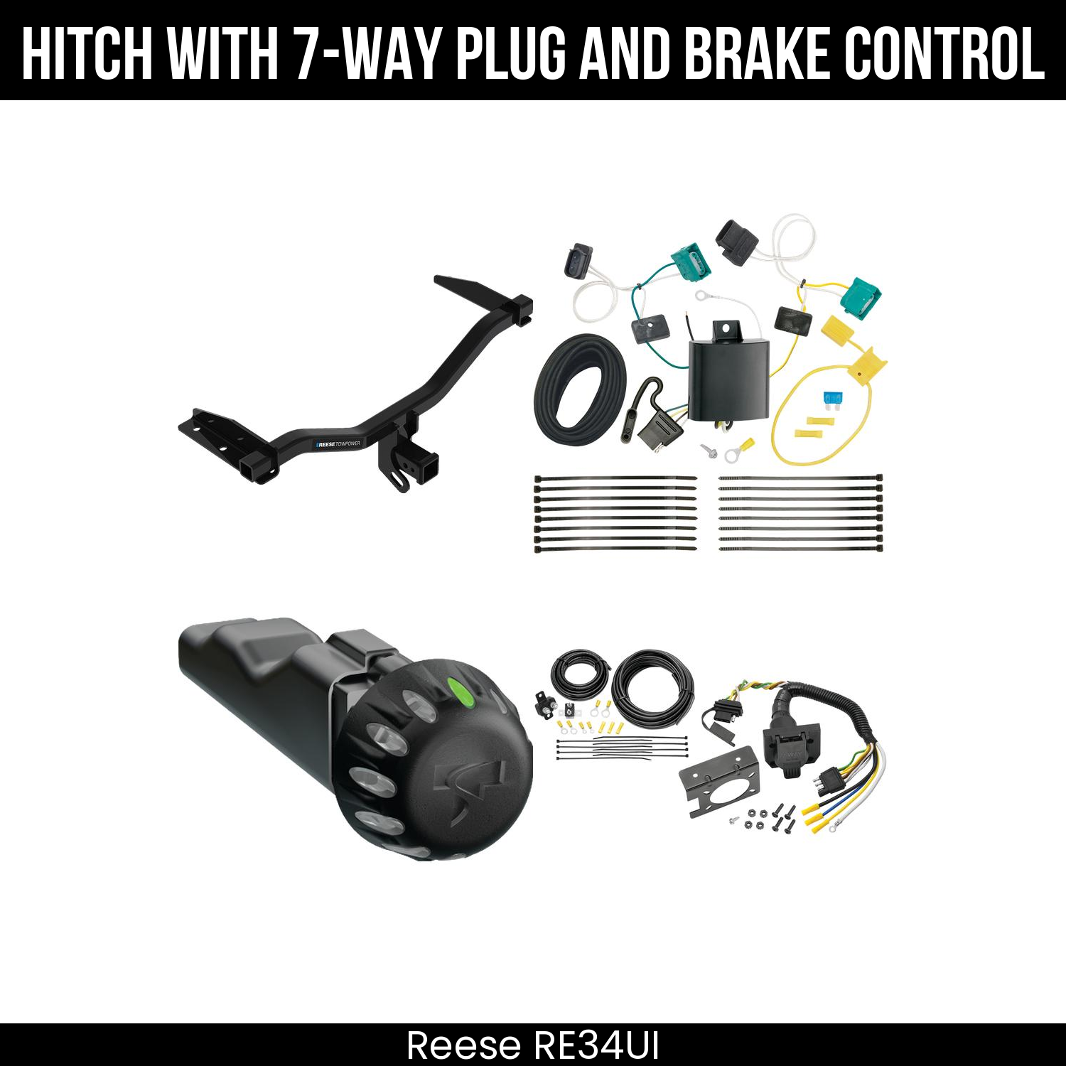 Trailer Hitch , 7-Way , Tekonsha Voyager iD Smart Brake Control