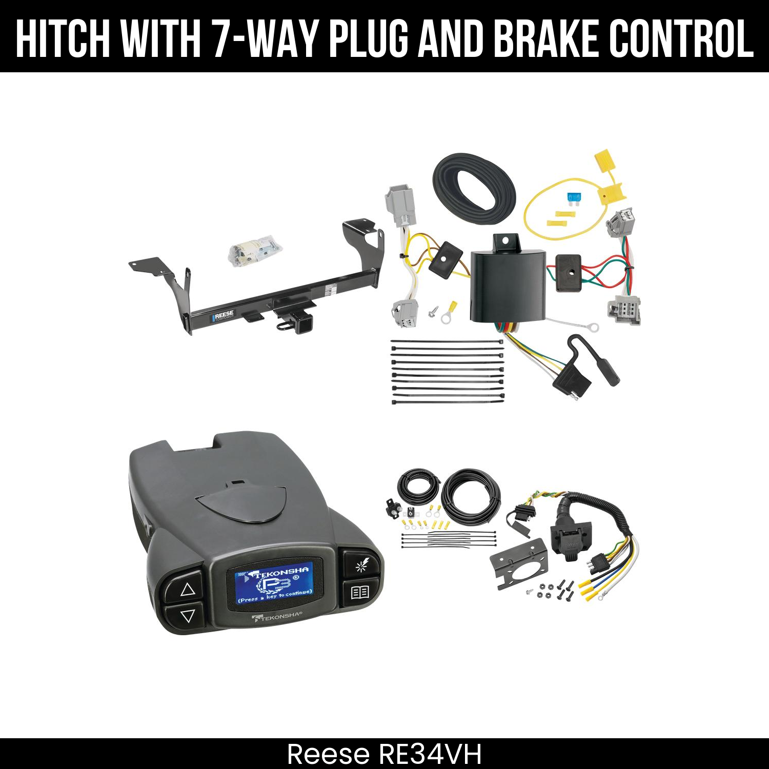 Trailer Hitch , 7-Way , Tekonsha Prodigy P3 Brake Control