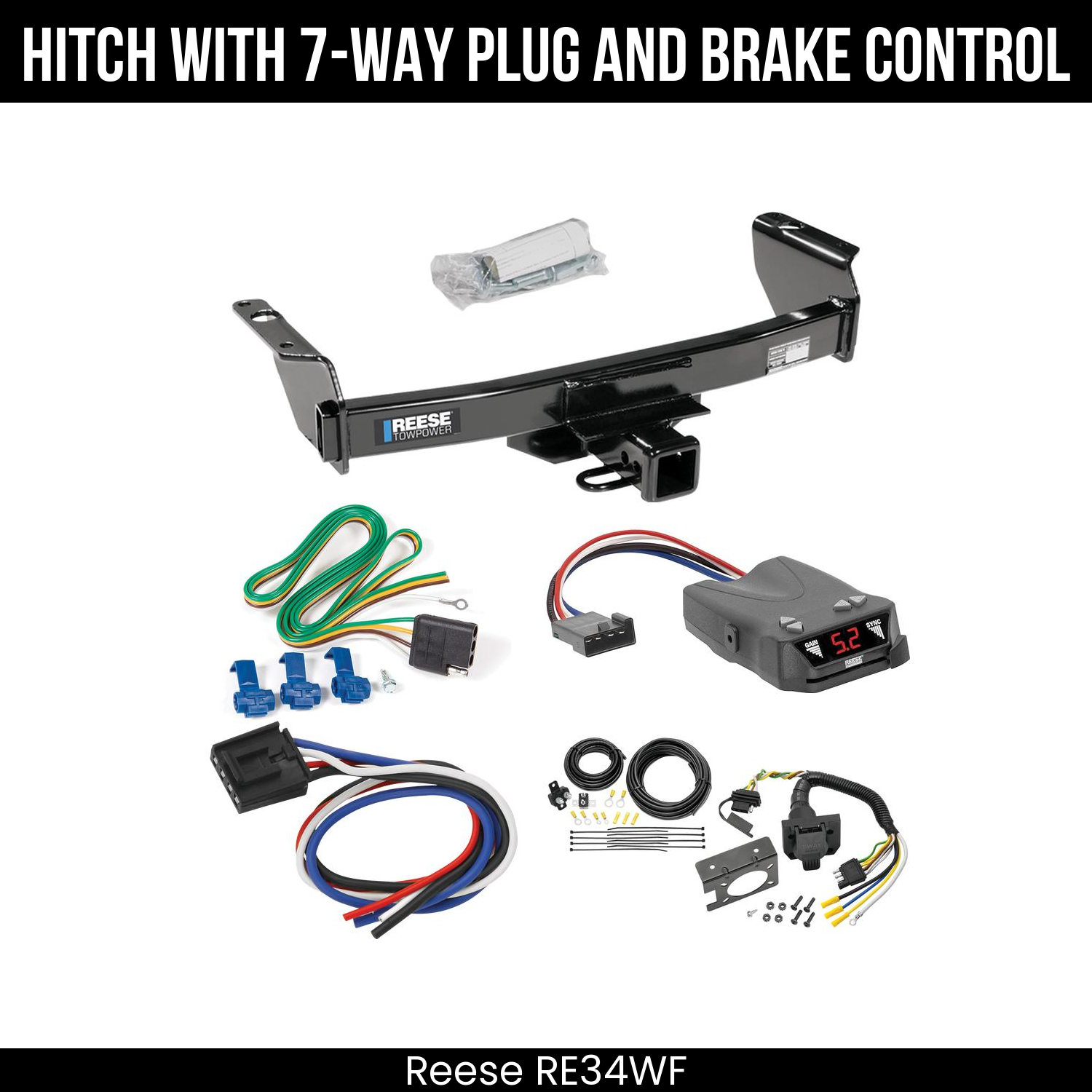 Trailer Hitch , 7-Way , Reese Brakeman IV Brake Control