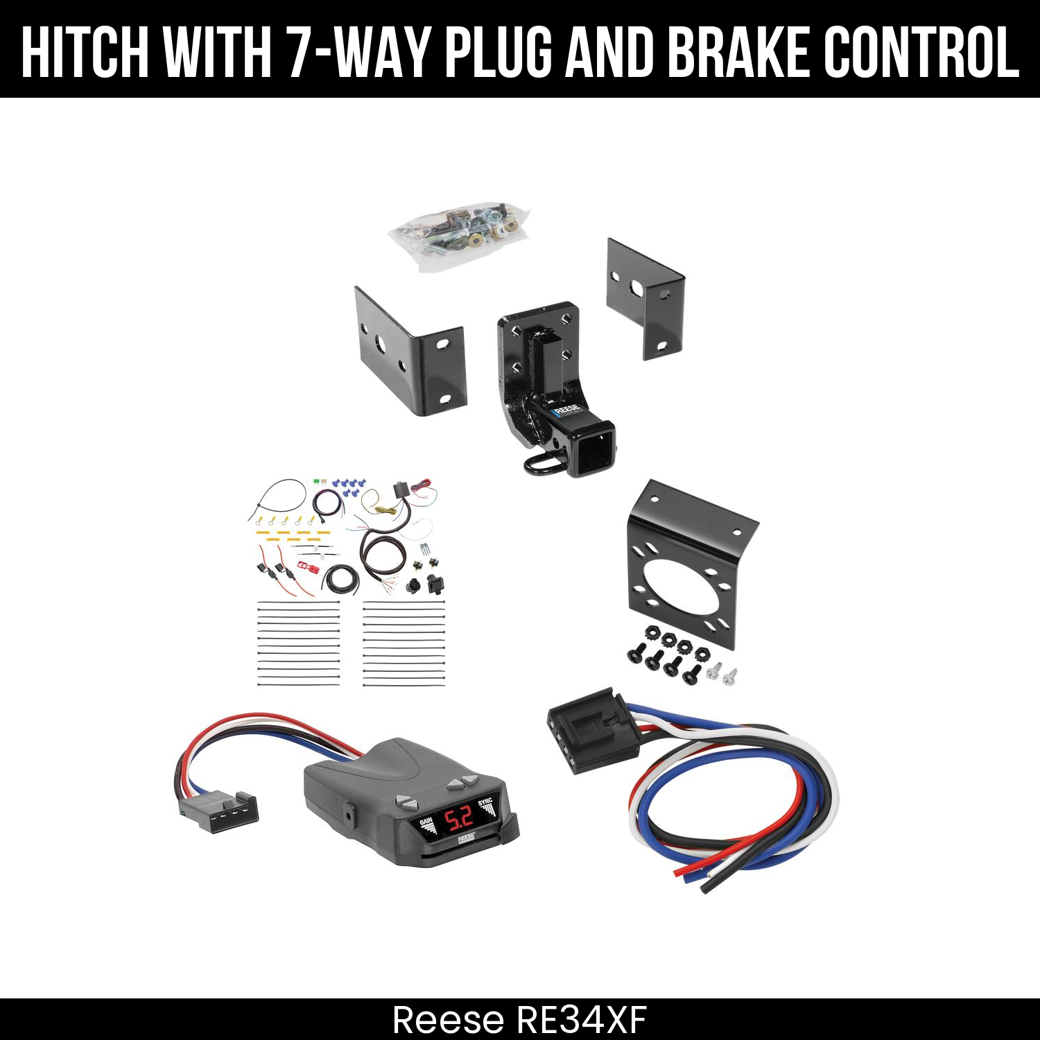 Trailer Hitch , 7-Way , Reese Brakeman IV Brake Control