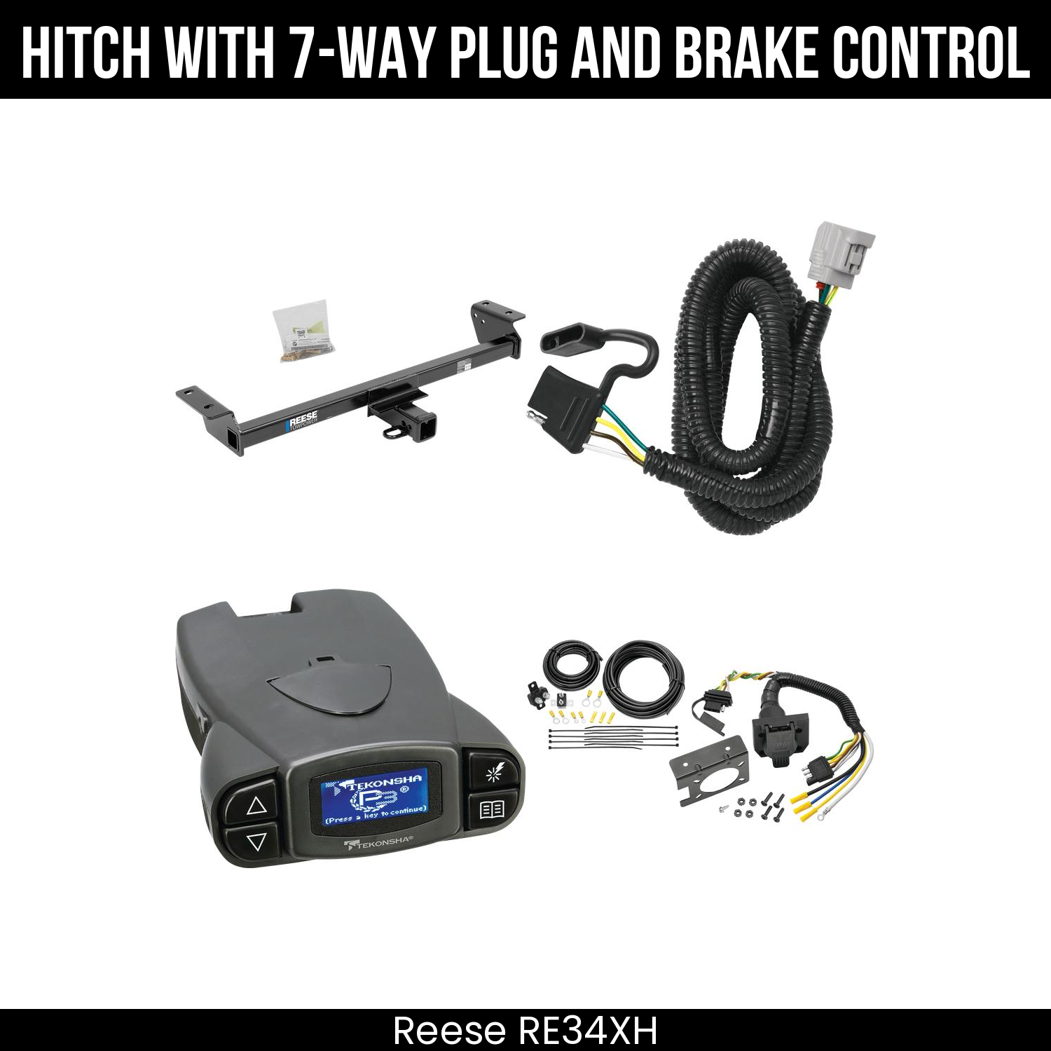 Trailer Hitch , 7-Way , Tekonsha Prodigy P3 Brake Control