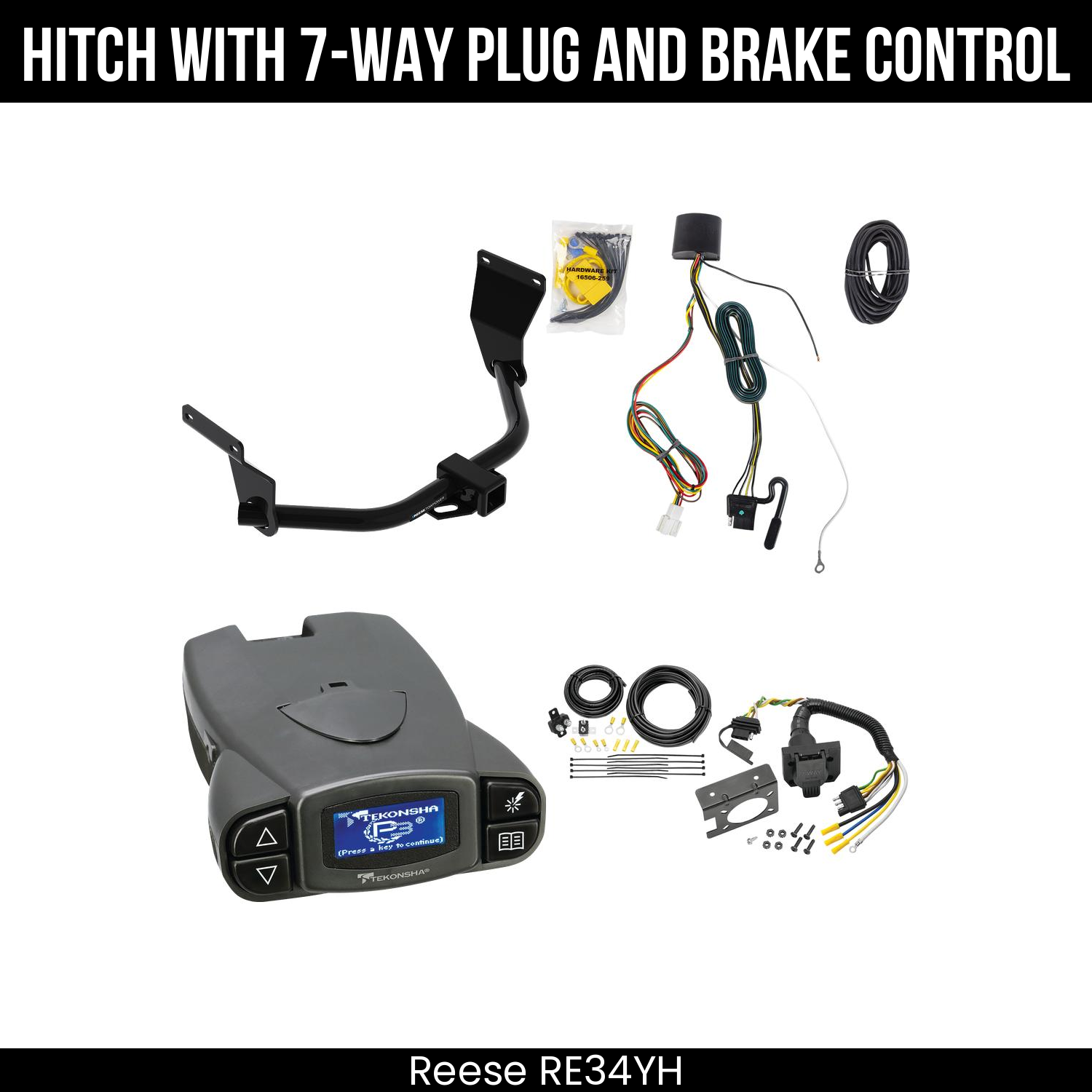 Trailer Hitch , 7-Way , Tekonsha Prodigy P3 Brake Control