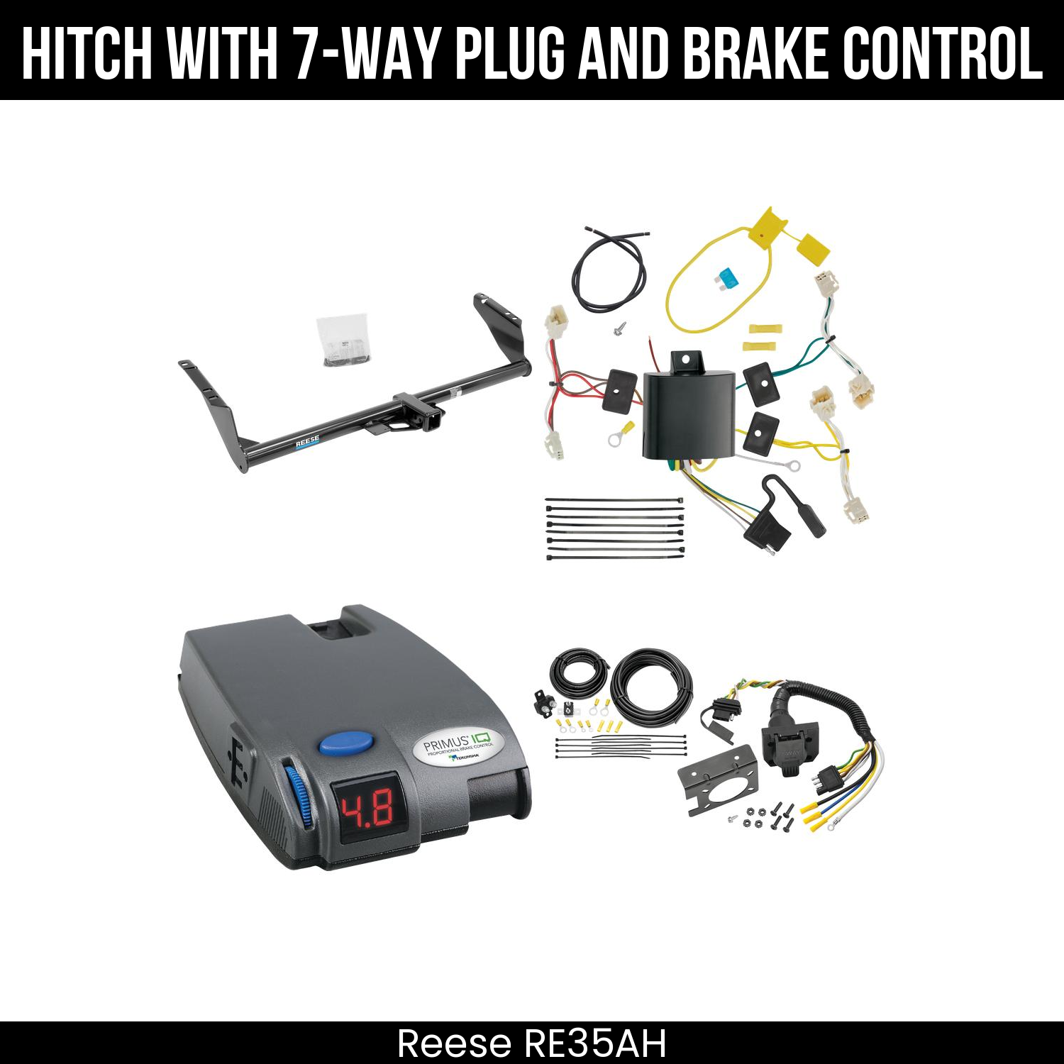 Trailer Hitch , 7-Way , Tekonsha Primus IQ Brake Control