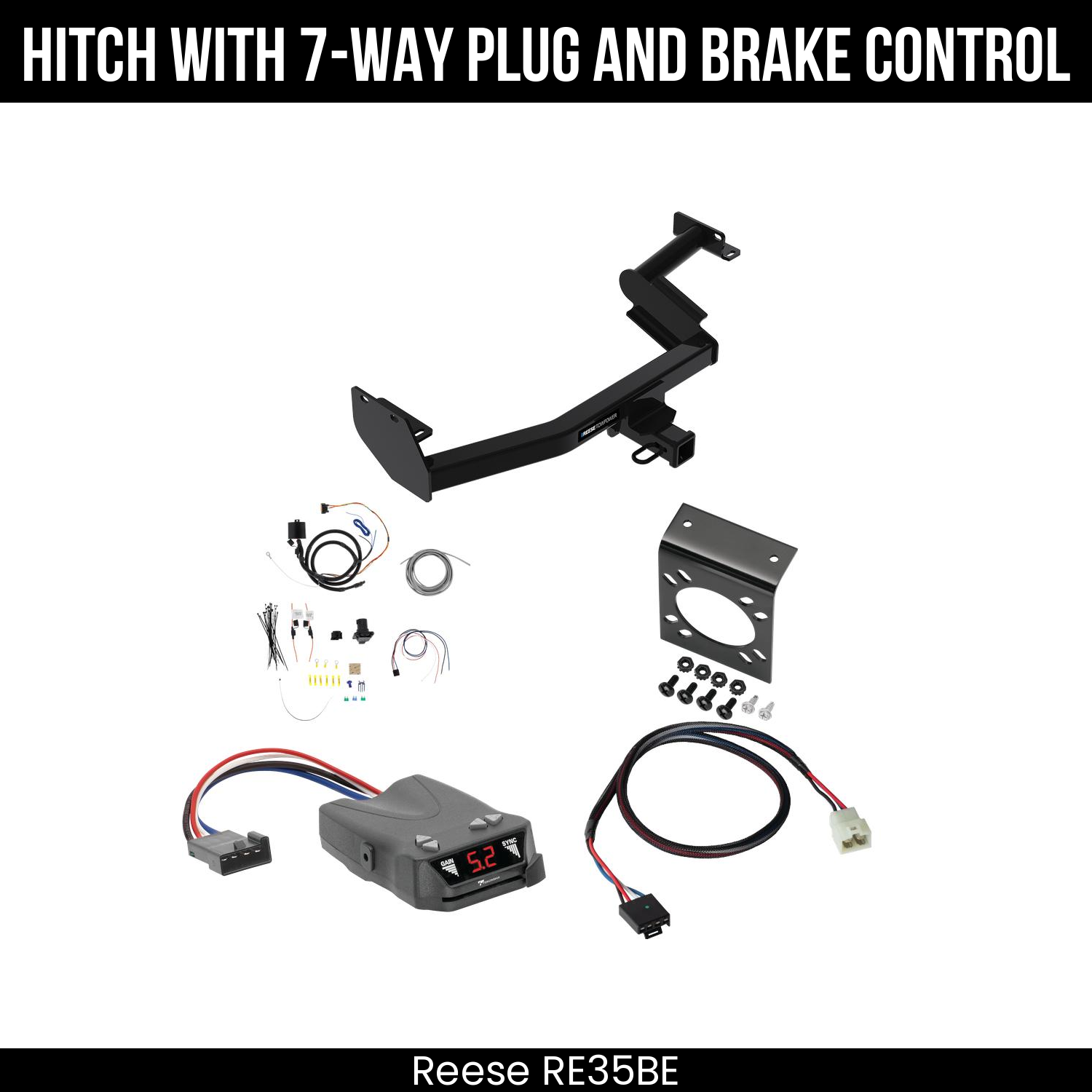 Trailer Hitch , 7-Way , Tekonsha Brakeman IV Brake Control