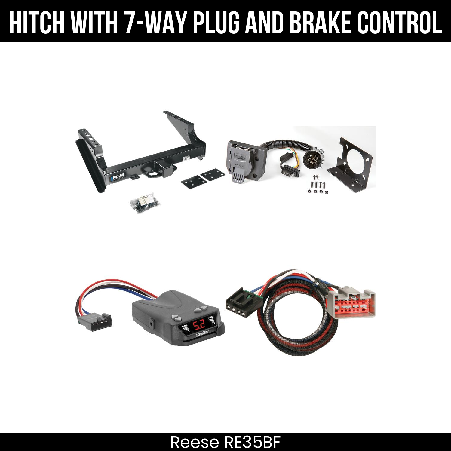 Trailer Hitch , 7-Way , Draw-Tite Activator IV Brake Control