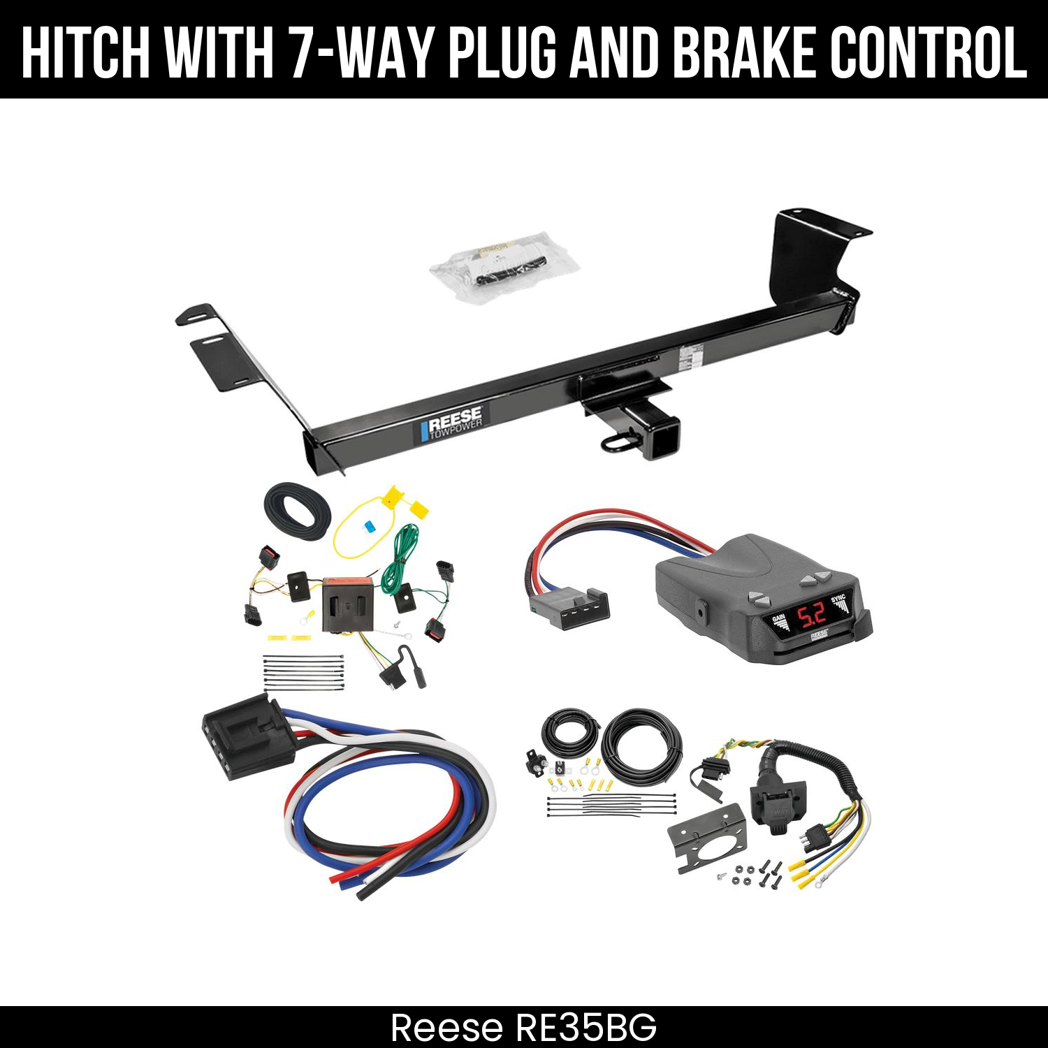 Trailer Hitch , 7-Way , Reese Brakeman IV Brake Control