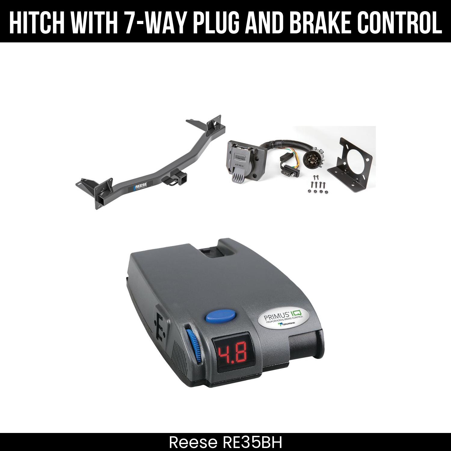 Trailer Hitch , 7-Way , Tekonsha Primus IQ Brake Control