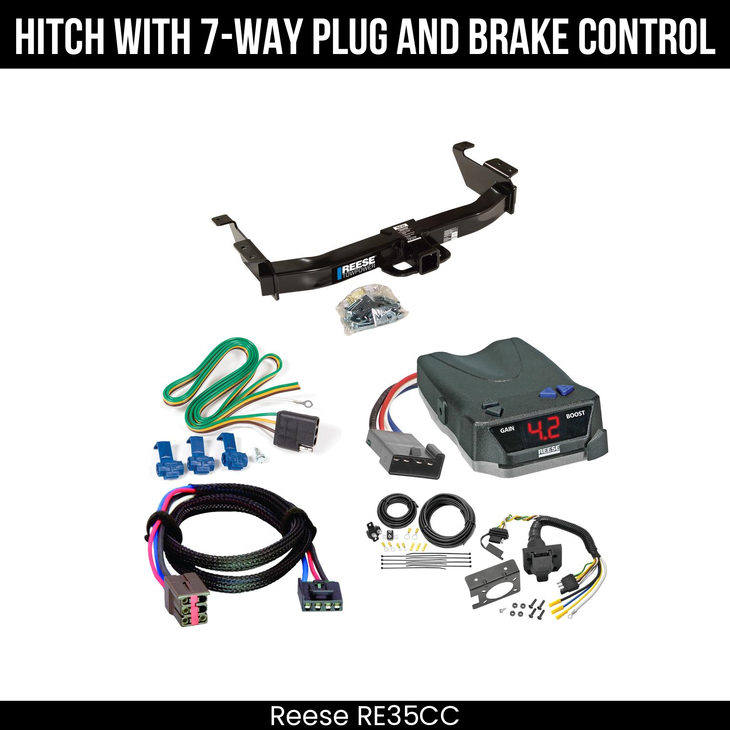 Trailer Hitch , 7-Way , Reese Brake EVN Control