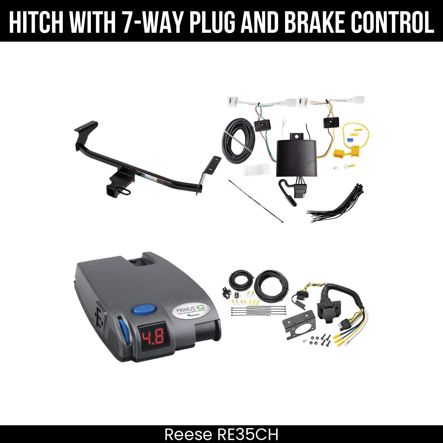 Trailer Hitch , 7-Way , Tekonsha Primus IQ Brake Control