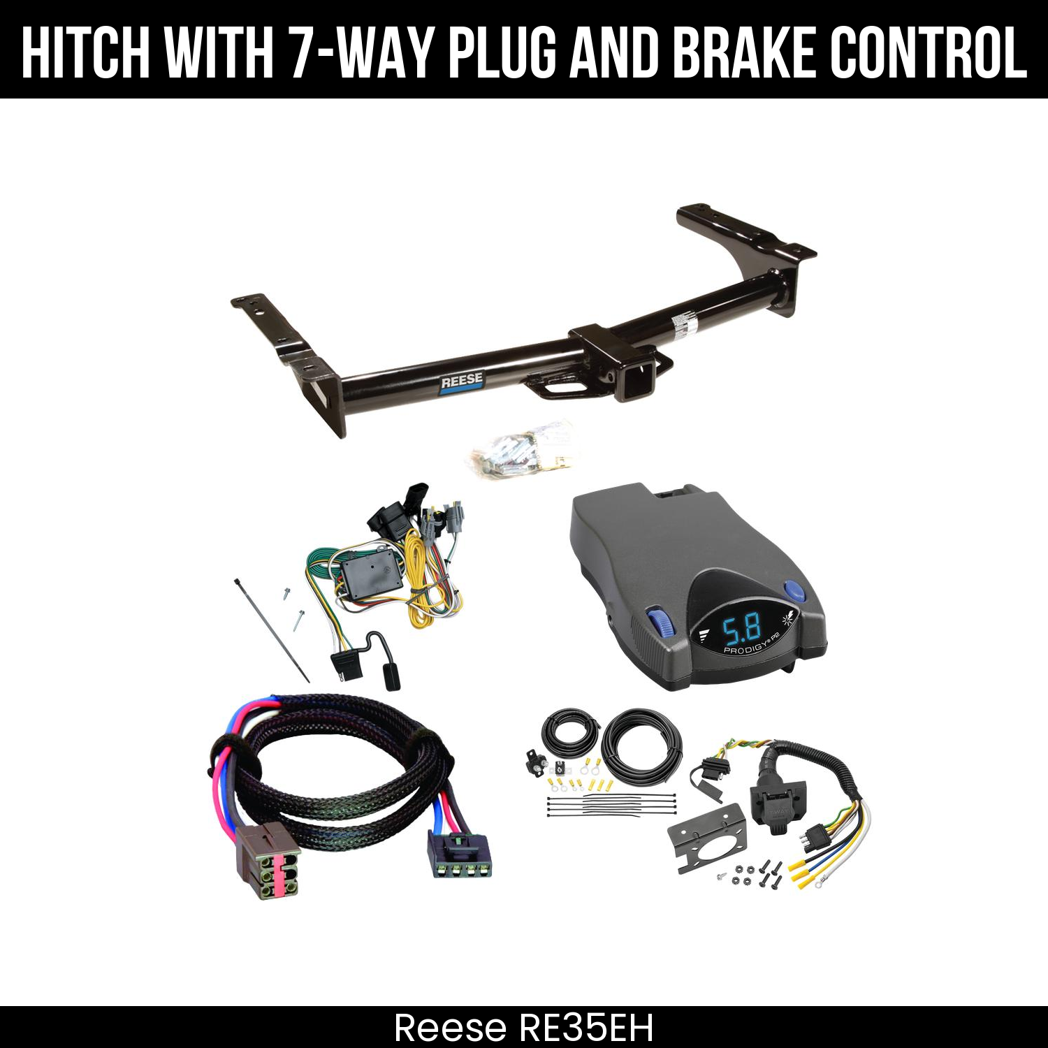 Trailer Hitch , 7-Way , Tekonsha Prodigy P2 Brake Control