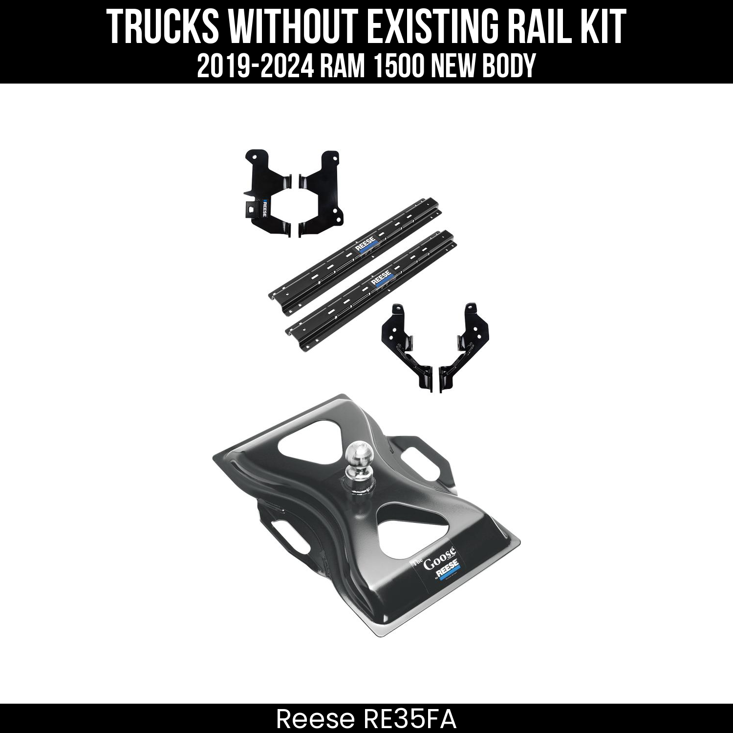5th Wheel Hitch Rails Only,5th Wheel Hitch Custom Bracket,The Goose 5th Wheel Gooseneck Hitch
