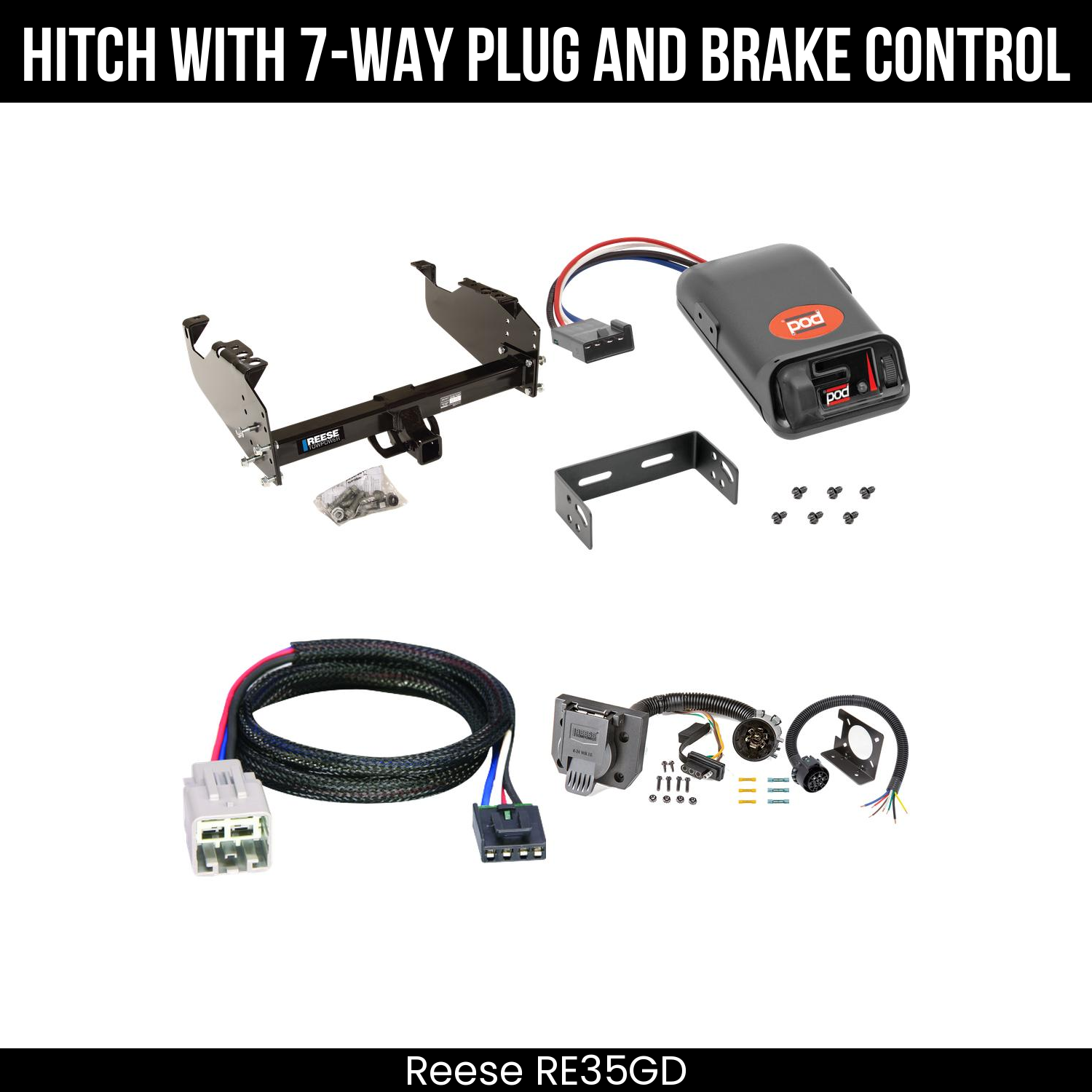 Trailer Hitch , 7-Way , Pro Series POD Brake Control