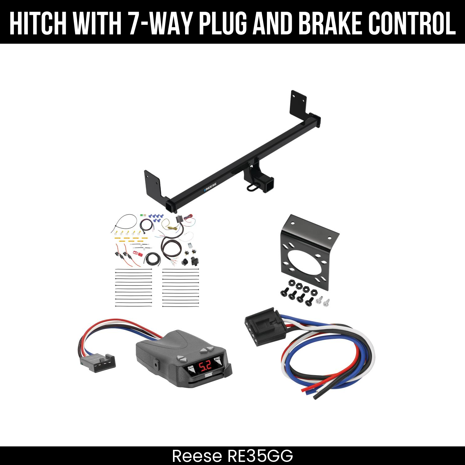 Trailer Hitch , 7-Way , Reese Brakeman IV Brake Control
