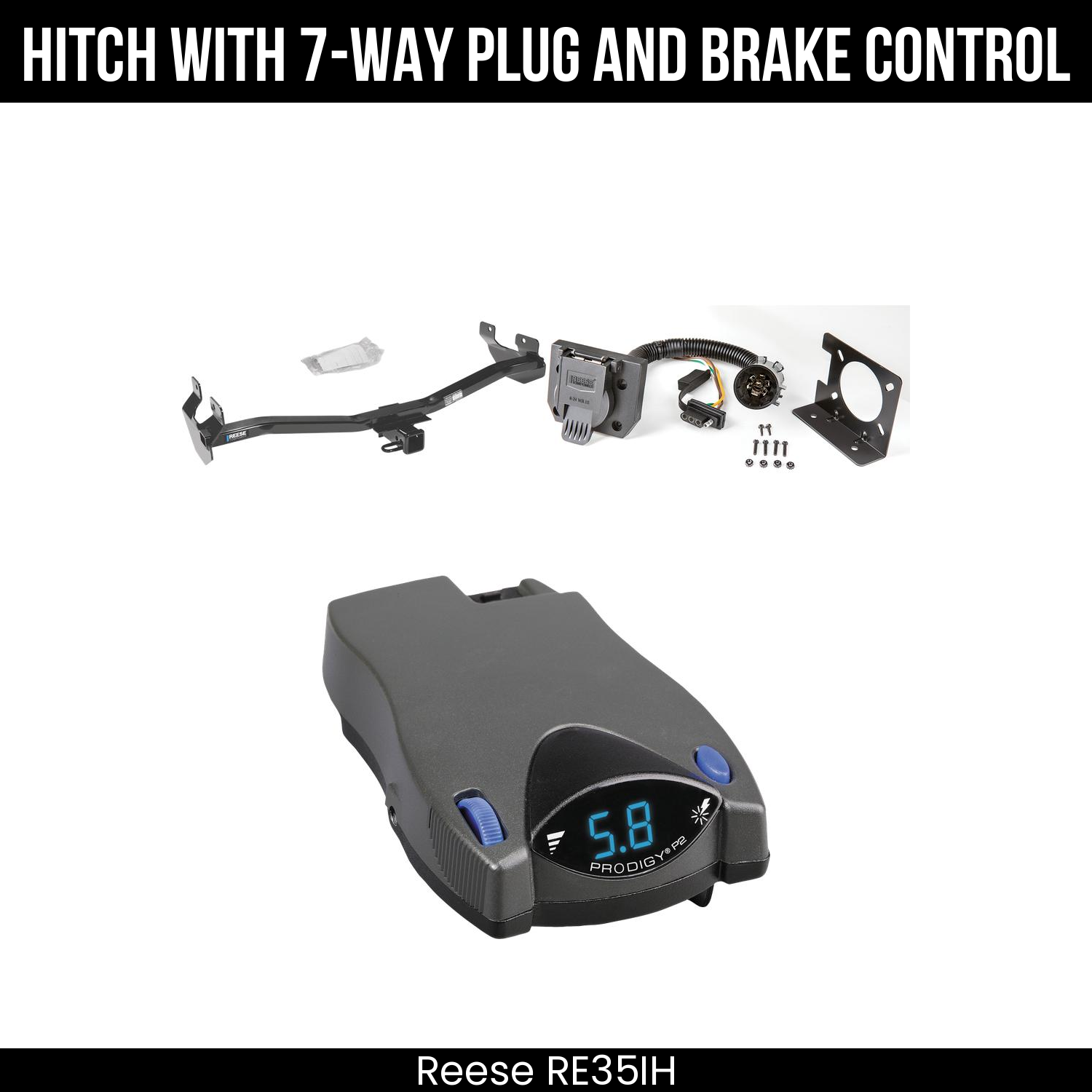 Trailer Hitch , 7-Way , Tekonsha Prodigy P2 Brake Control