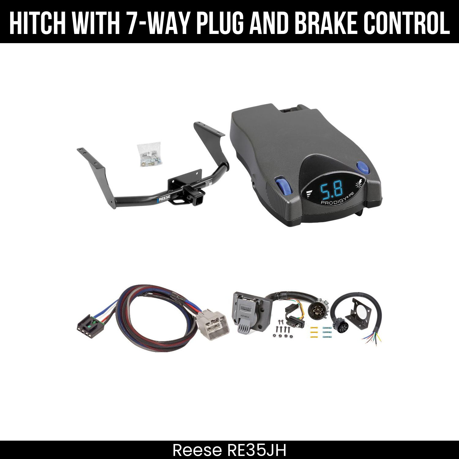 Trailer Hitch , 7-Way , Tekonsha Prodigy P2 Brake Control