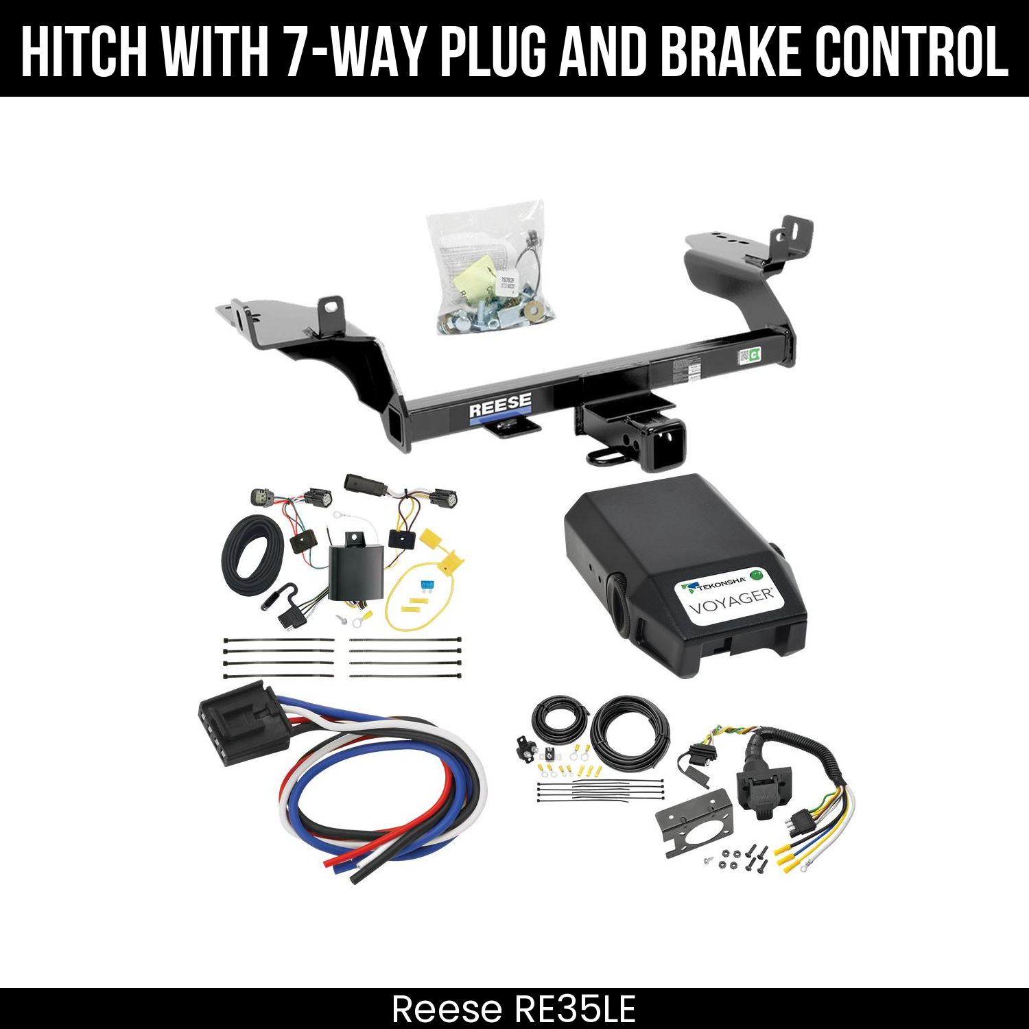 Trailer Hitch , 7-Way , Tekonsha Voyager Brake Control
