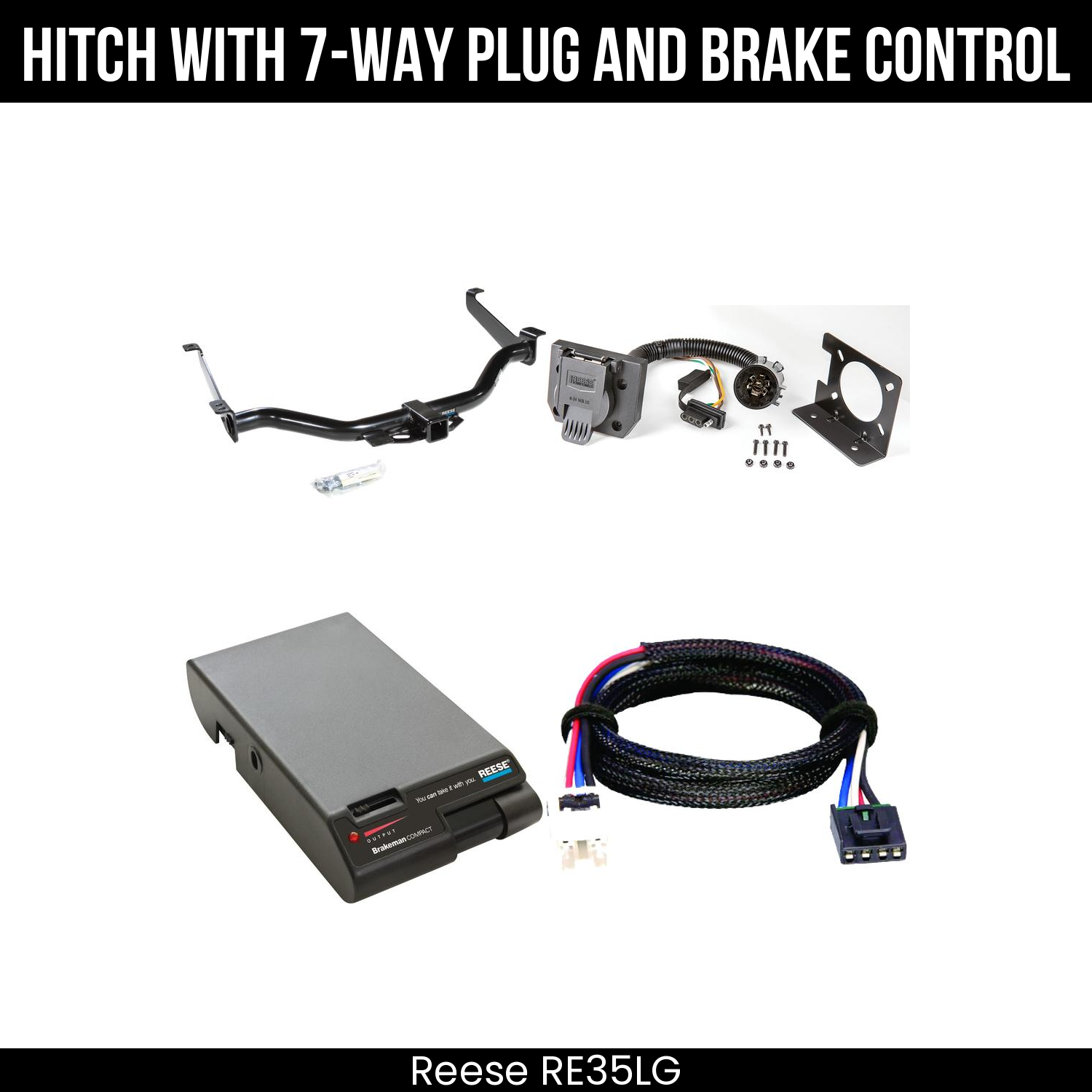 Trailer Hitch , 7-Way , Reese Brakeman Brake Control