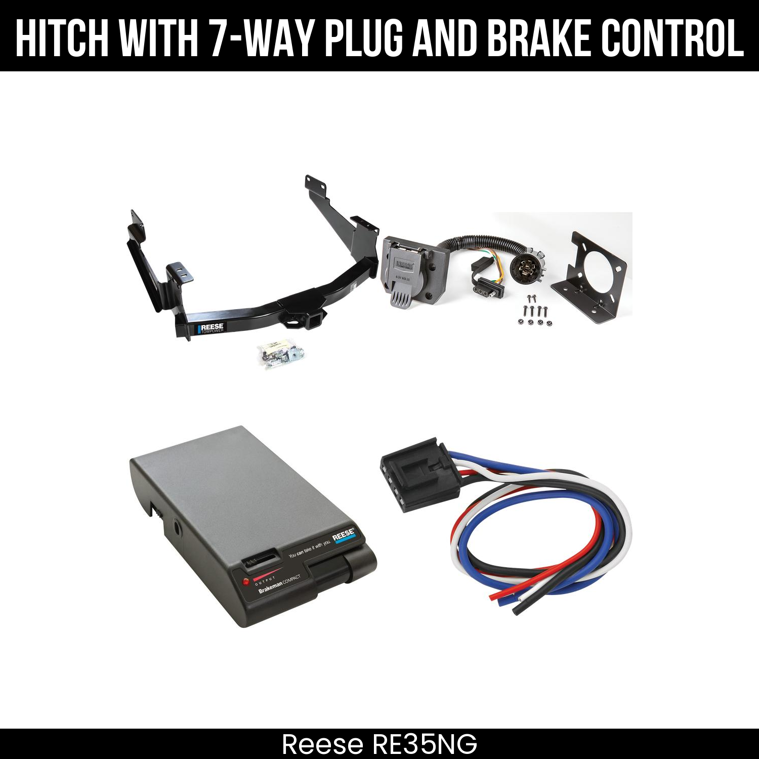 Trailer Hitch , 7-Way , Reese Brakeman Brake Control