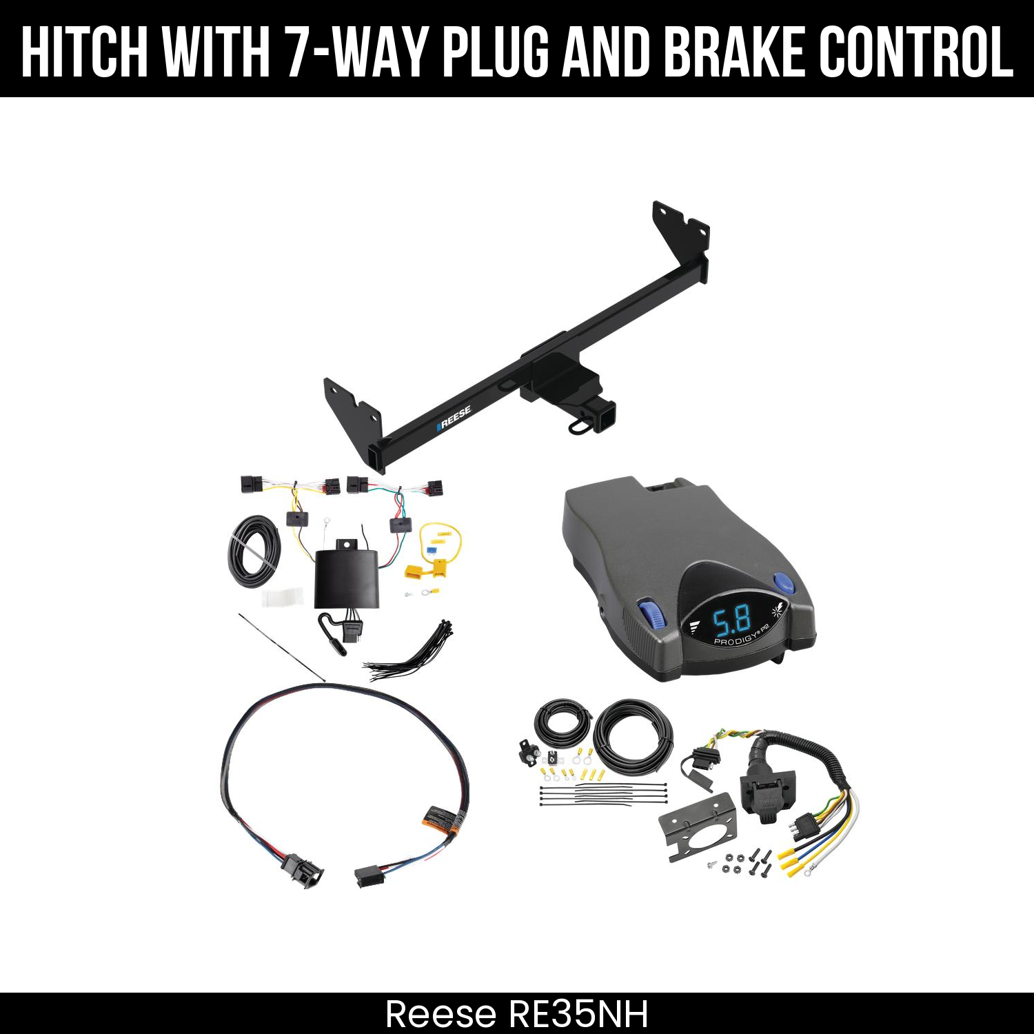 Trailer Hitch , 7-Way , Tekonsha Prodigy P2 Brake Control