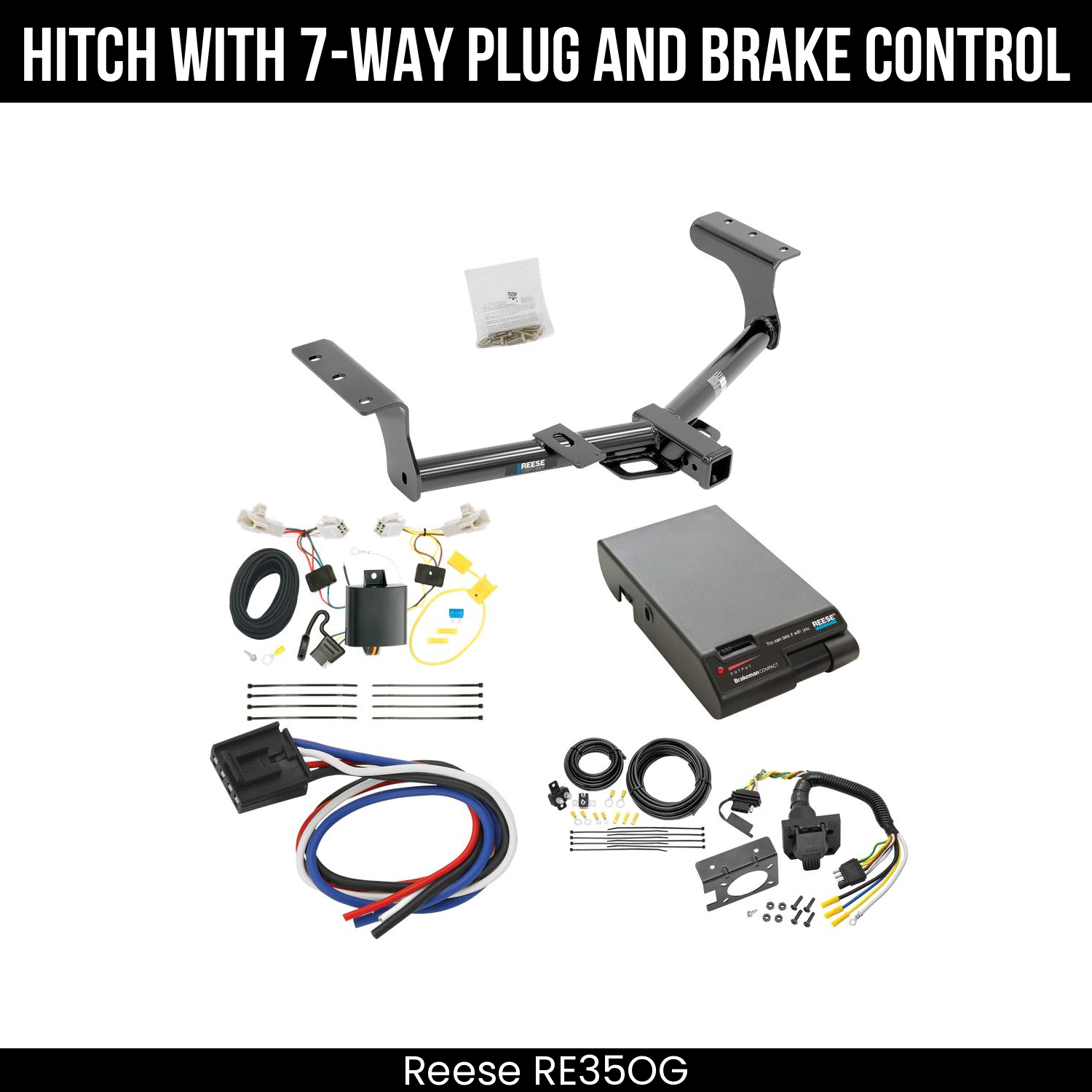 Trailer Hitch , 7-Way , Reese Brakeman Brake Control
