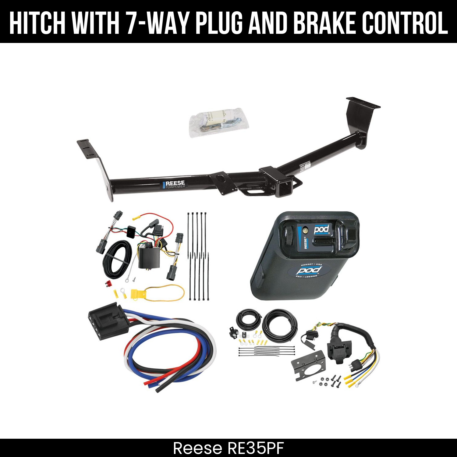 Trailer Hitch , 7-Way , Reese POD Brake Control