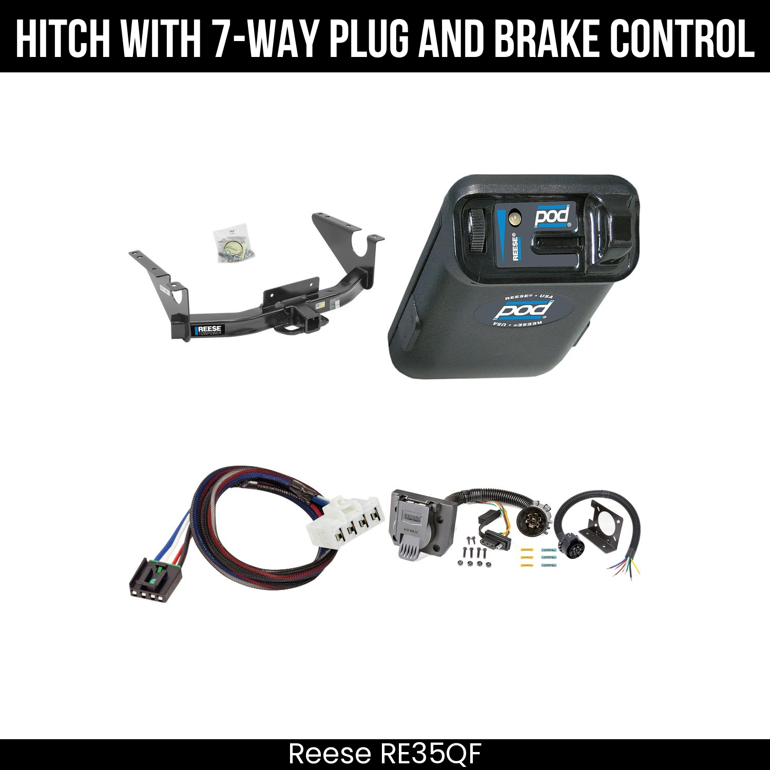 Trailer Hitch , 7-Way , Reese POD Brake Control