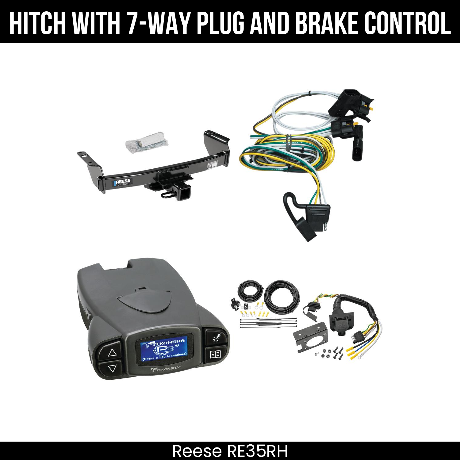 Trailer Hitch , 7-Way , Tekonsha Prodigy P3 Brake Control